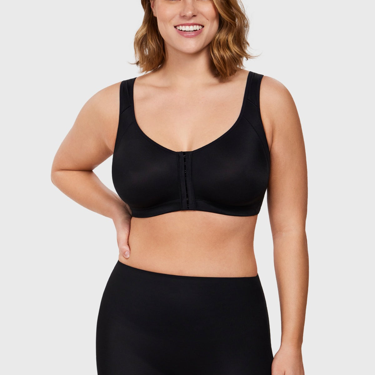 AlignFit Front Closure Posture Corrector Wireless Full Coverage Minimizer Bra - HSIA
