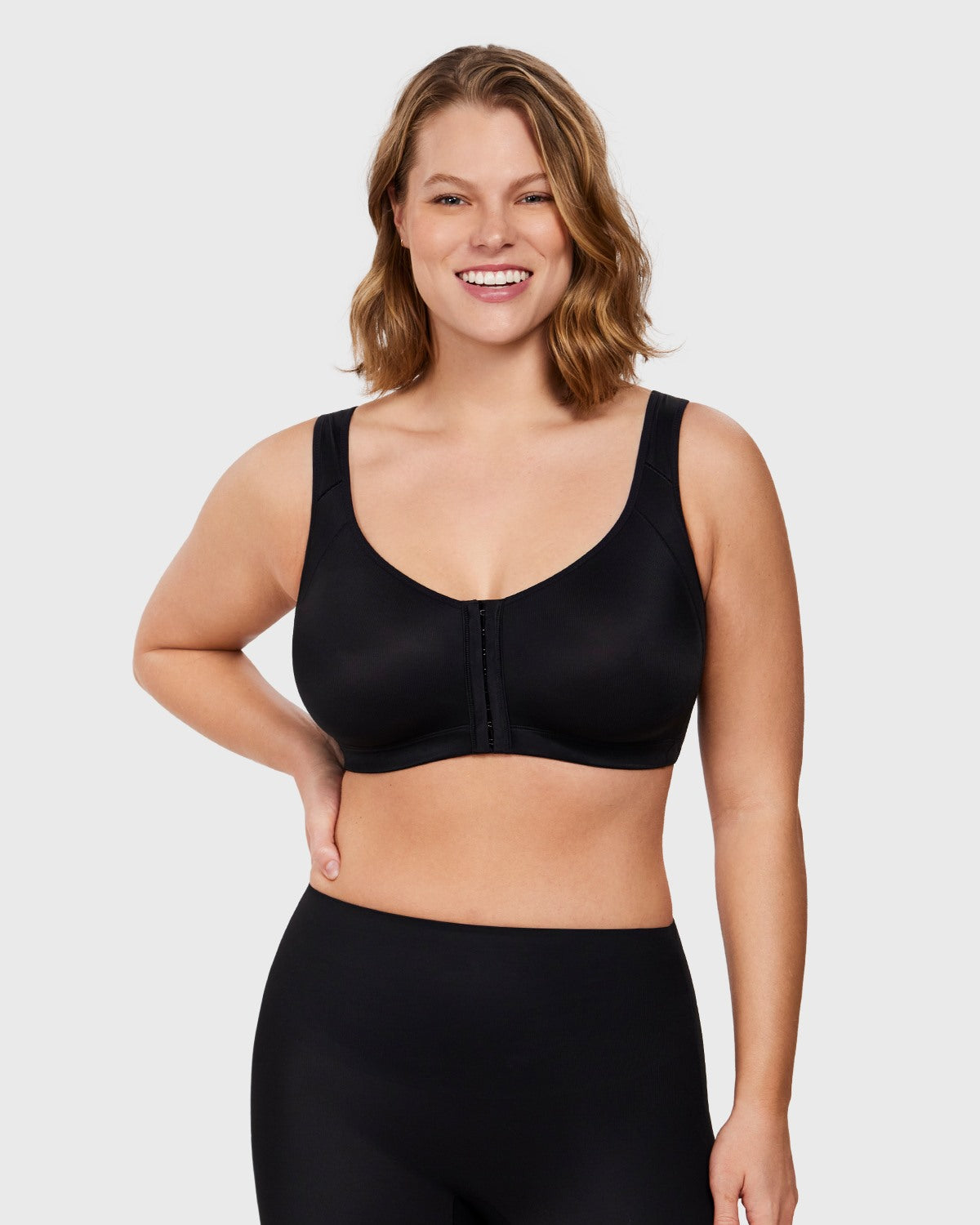 AlignFit Front Closure Posture Corrector Wireless Full Coverage Minimizer Bra - HSIA