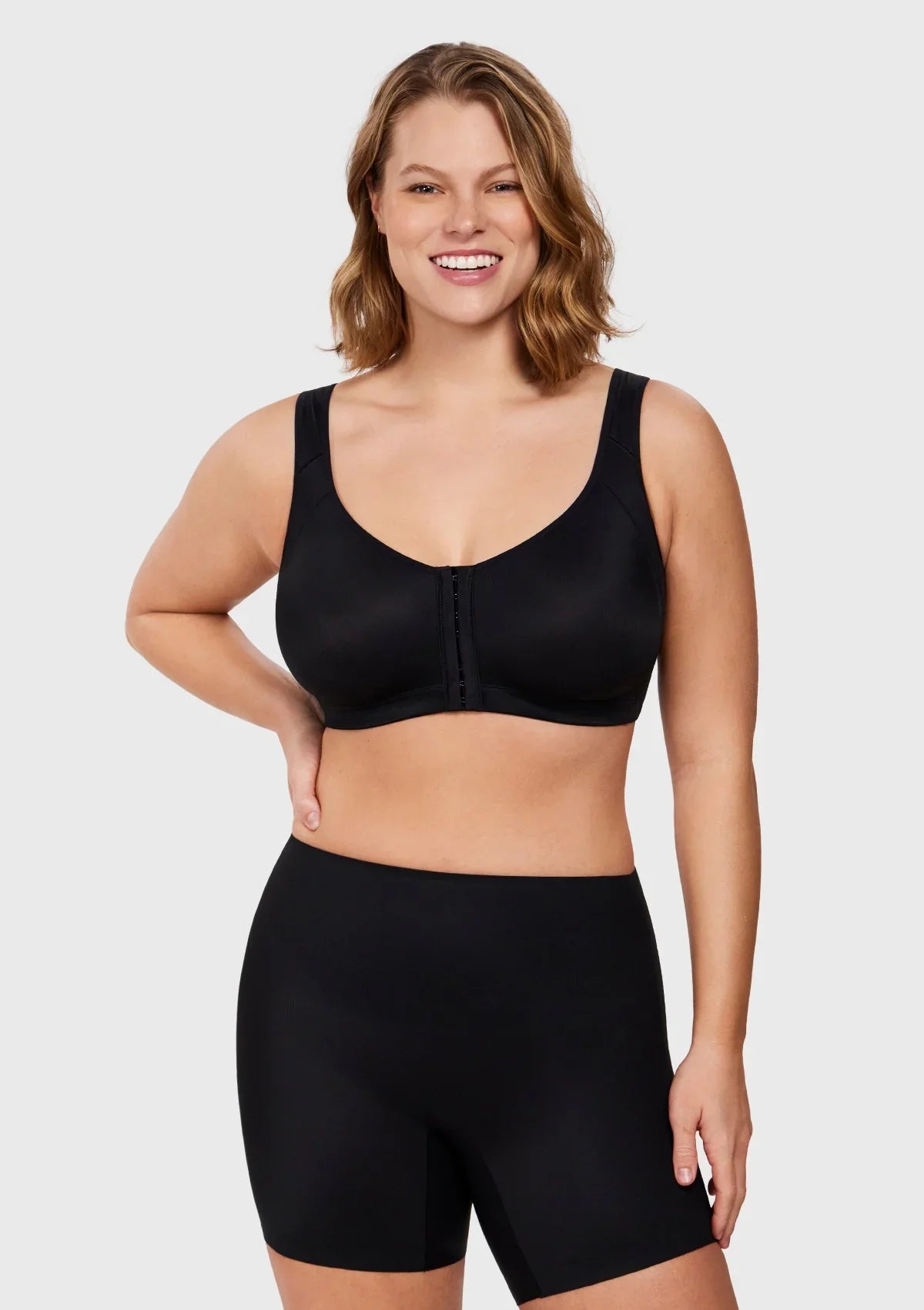 AlignFit Front Closure Posture Corrector Wireless Full Coverage Minimizer Bra - HSIA