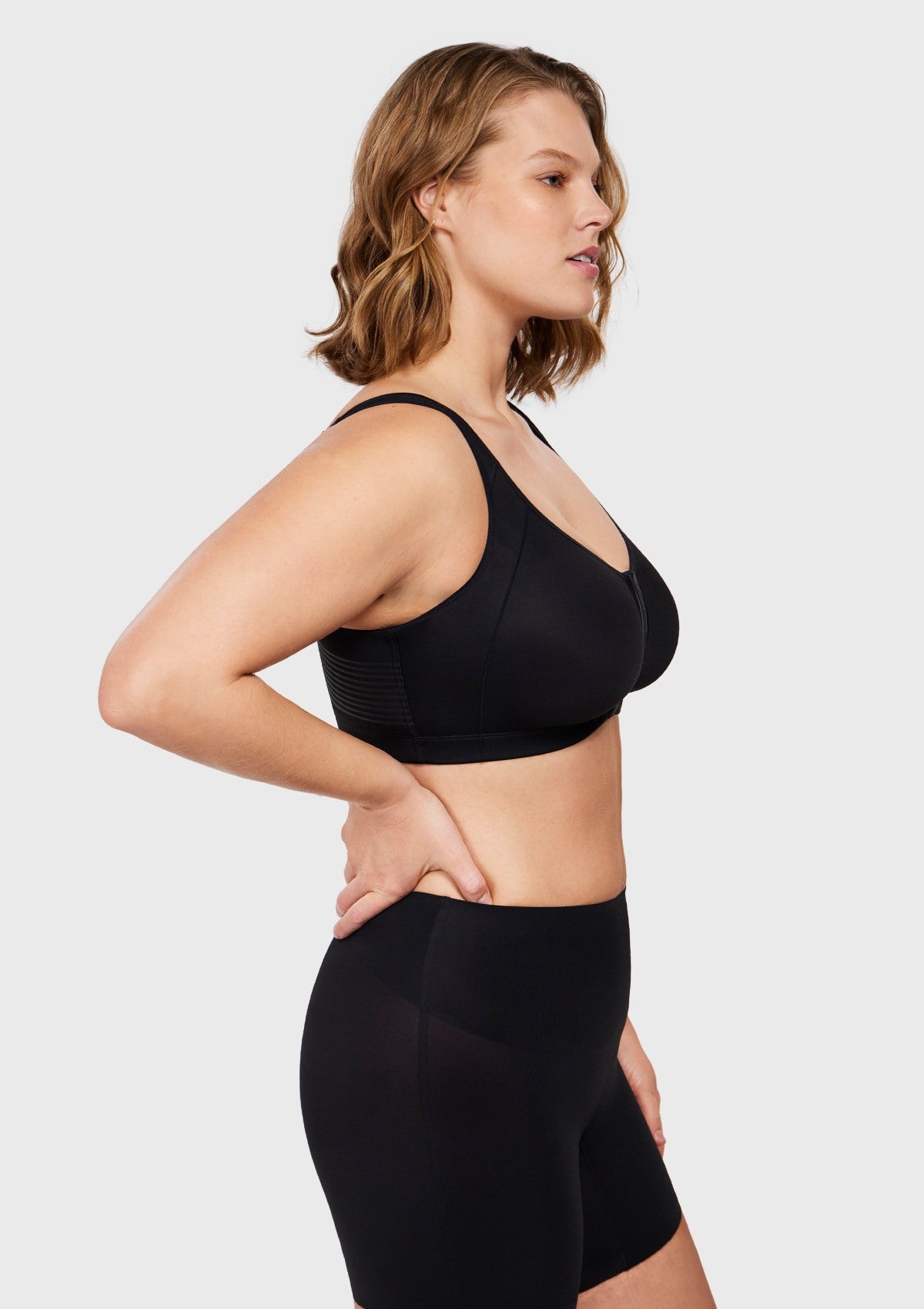 AlignFit Front Closure Posture Corrector Wireless Full Coverage Minimizer Bra - HSIA