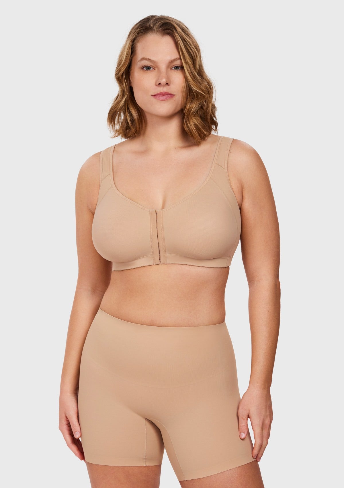 AlignFit Front Closure Posture Corrector Wireless Full Coverage Minimizer Bra - HSIA