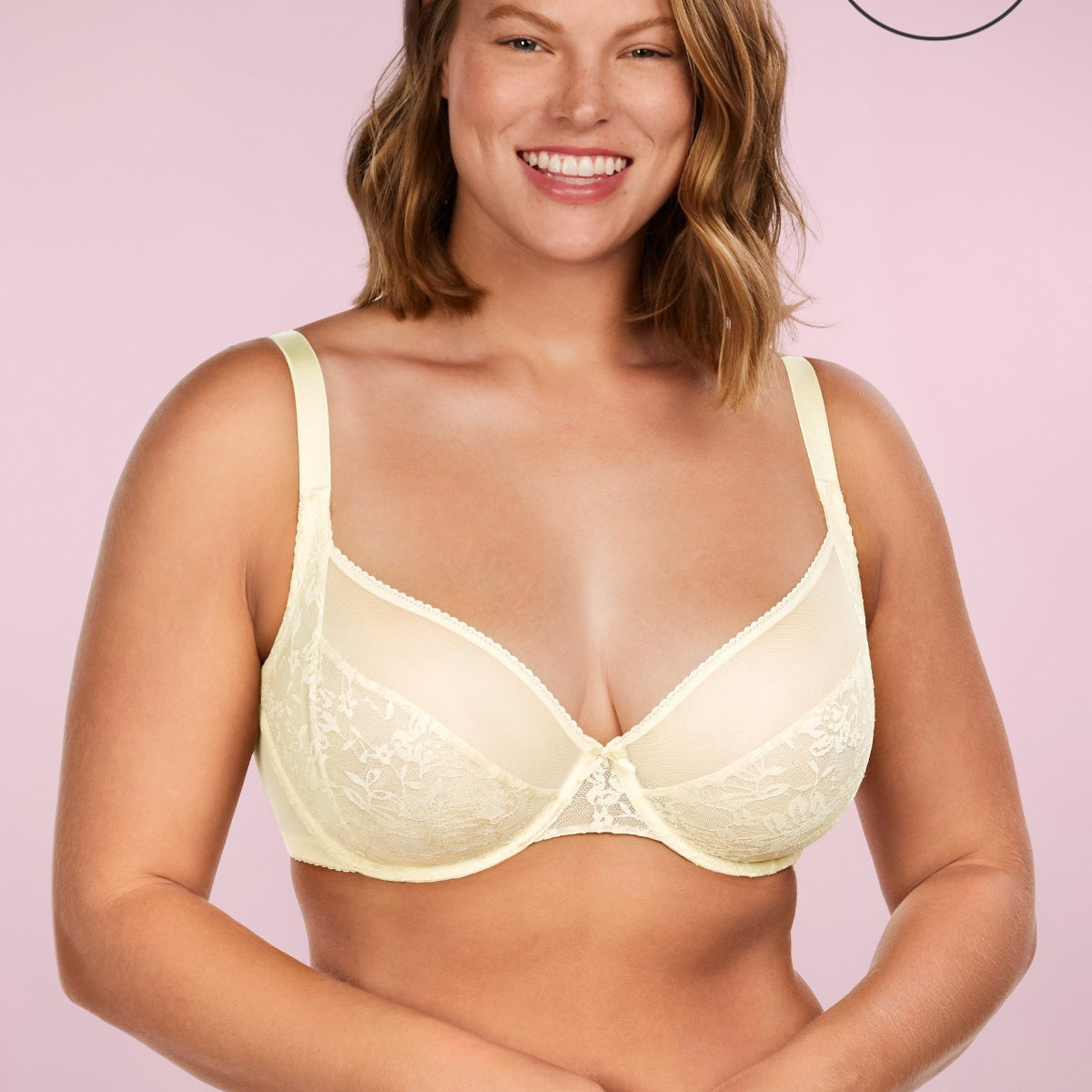 Azalea Champagne Lace Unlined Underwire Bra - HSIA