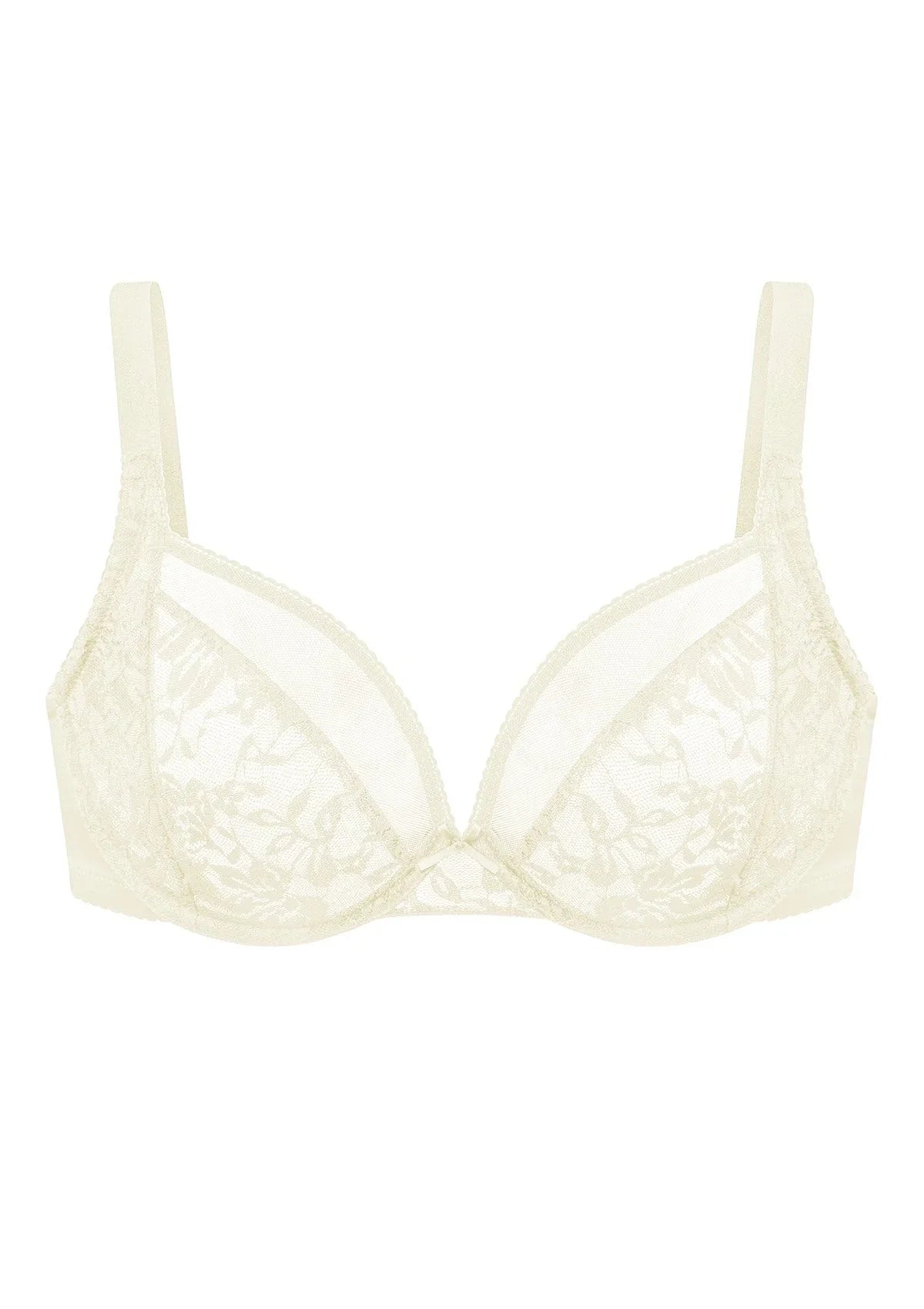 Azalea Champagne Lace Unlined Underwire Bra - HSIA