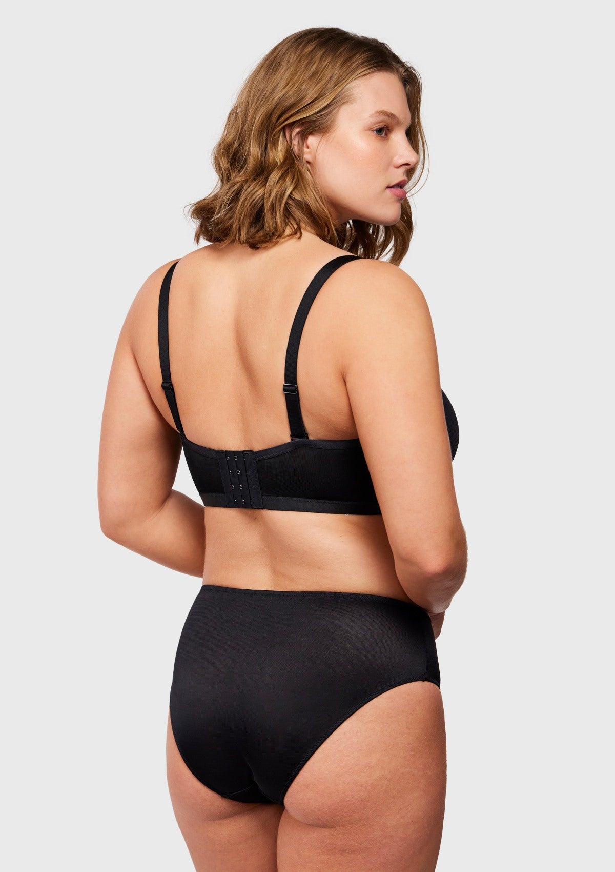 Bella Sheer Mesh Unlined Underwire Strapless Balconette Bra - HSIA