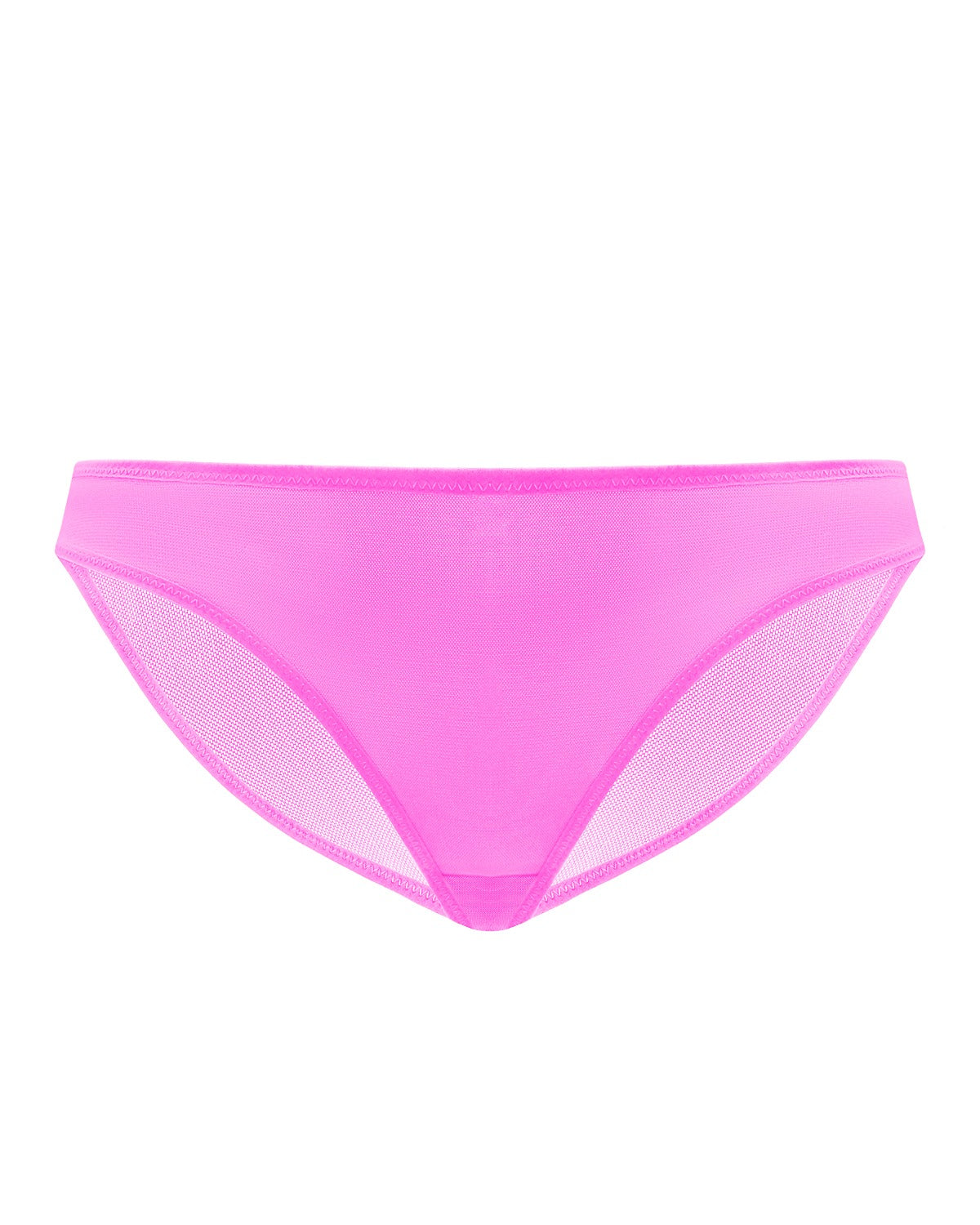 Billie Smooth Barbie Pink Sheer Mesh Bikini Underwear - HSIA