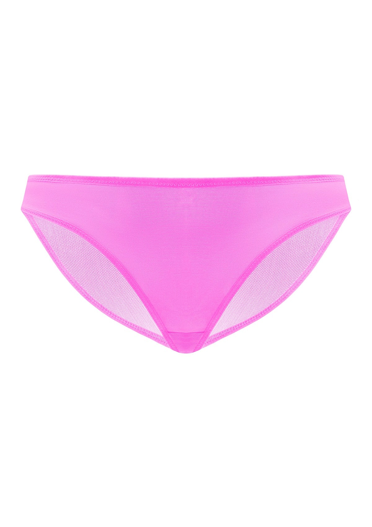 Billie Smooth Barbie Pink Sheer Mesh Bikini Underwear - HSIA