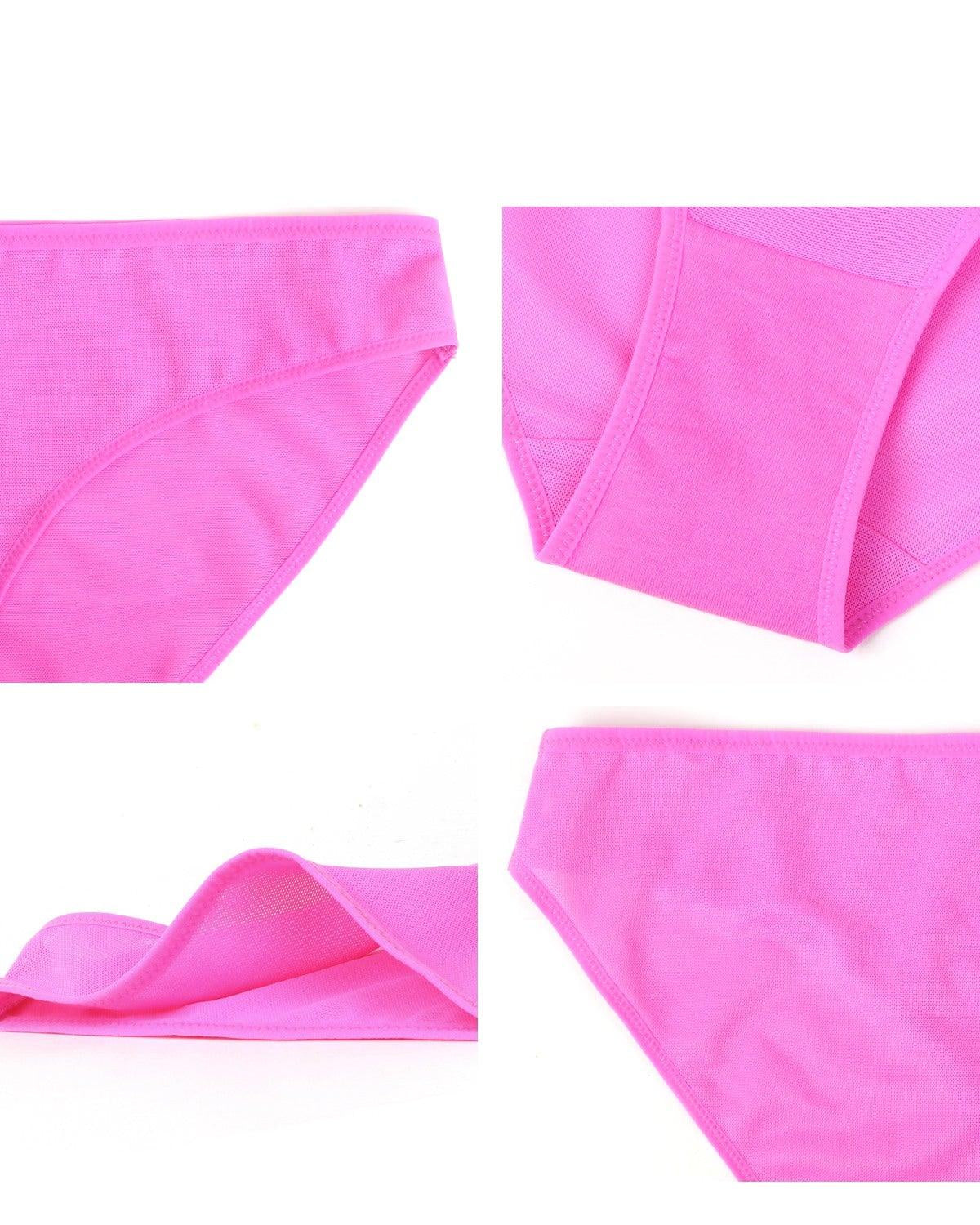 Billie Smooth Barbie Pink Sheer Mesh Bikini Underwear - HSIA