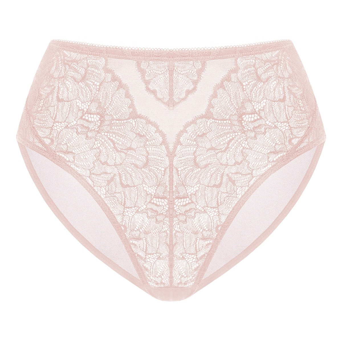 Blossom High-Rise Dark Pink Lace Brief Underwear - HSIA