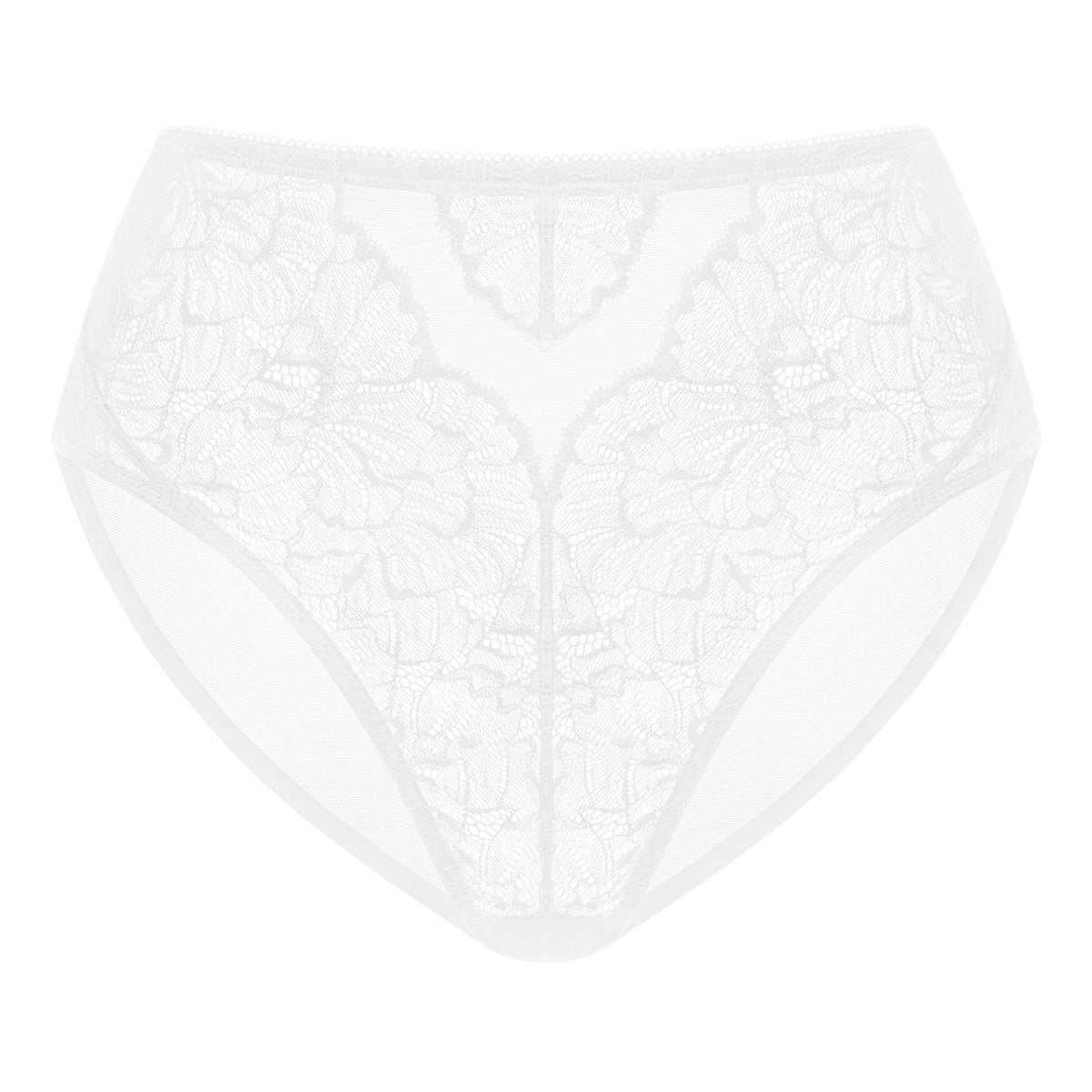 Blossom High-Rise Lace Brief Underwear - HSIA