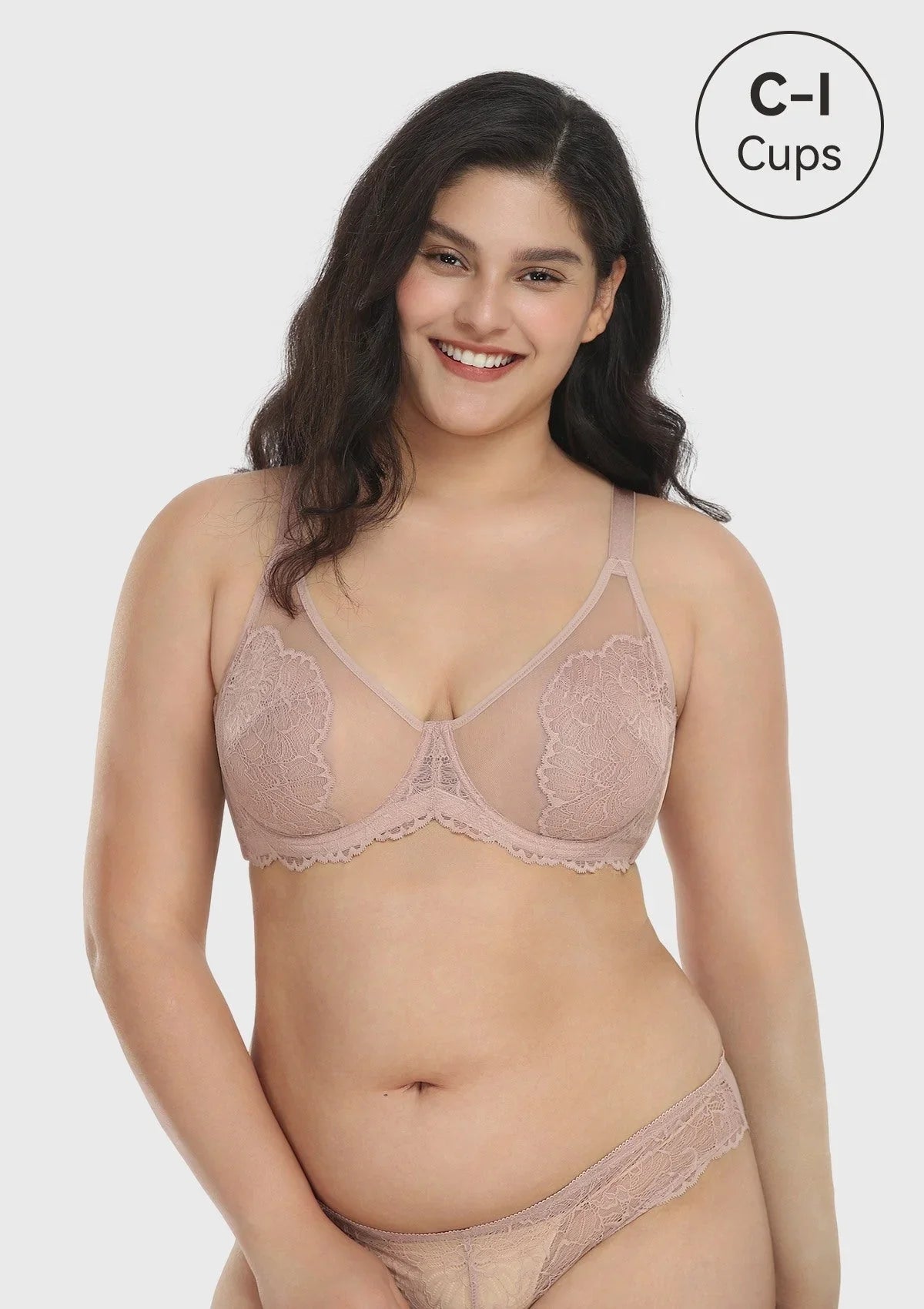 HSIA Blossom Pink Unlined Lace Bra - HSIA