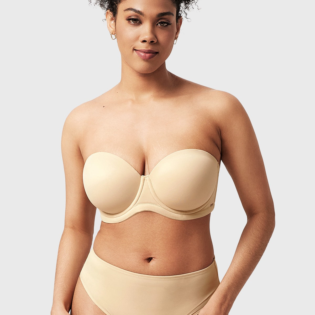 Classic Comfort Multiway Lightly Padded Underwire Strapless Bra - HSIA