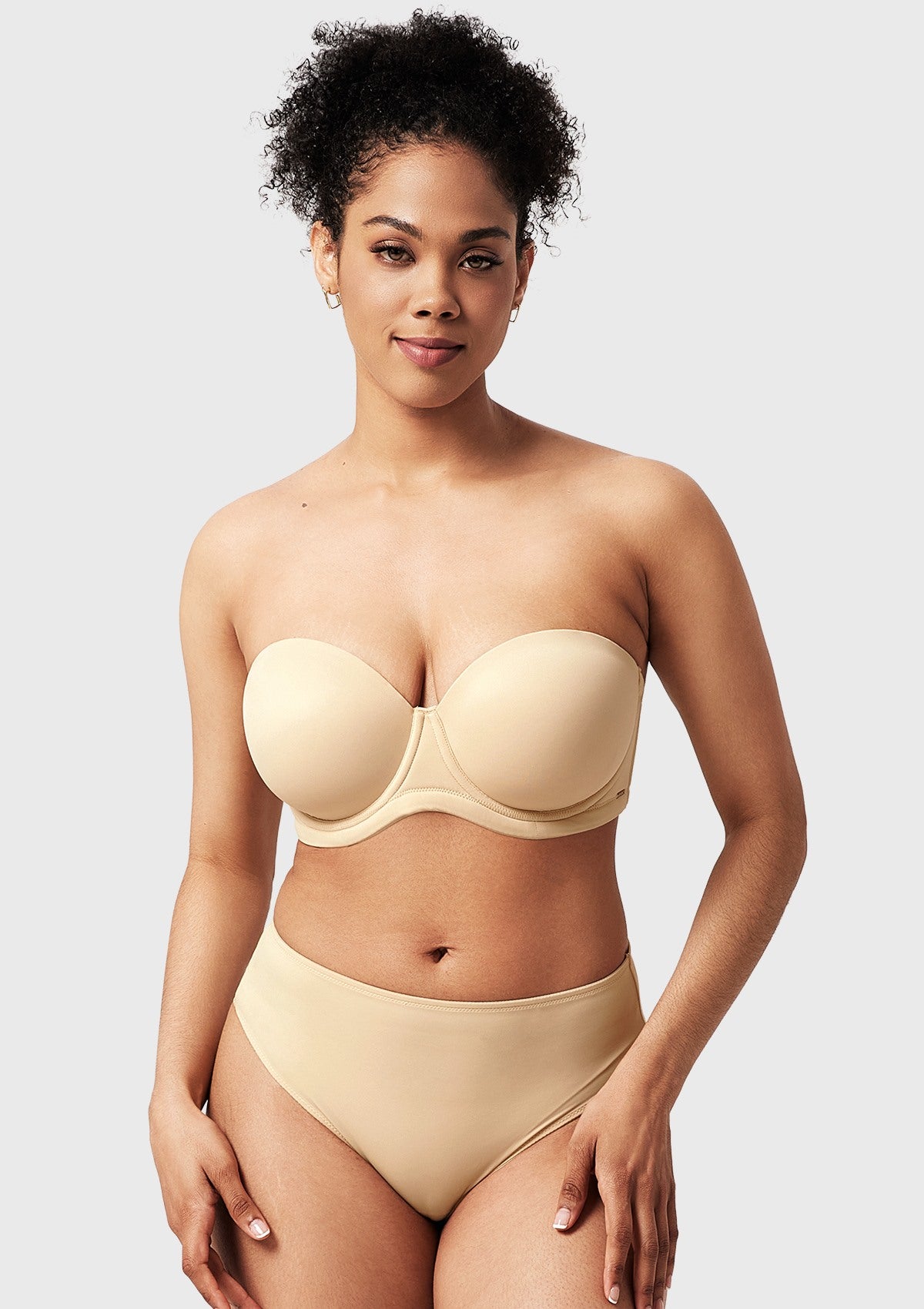 Classic Comfort Multiway Lightly Padded Underwire Strapless Bra - HSIA