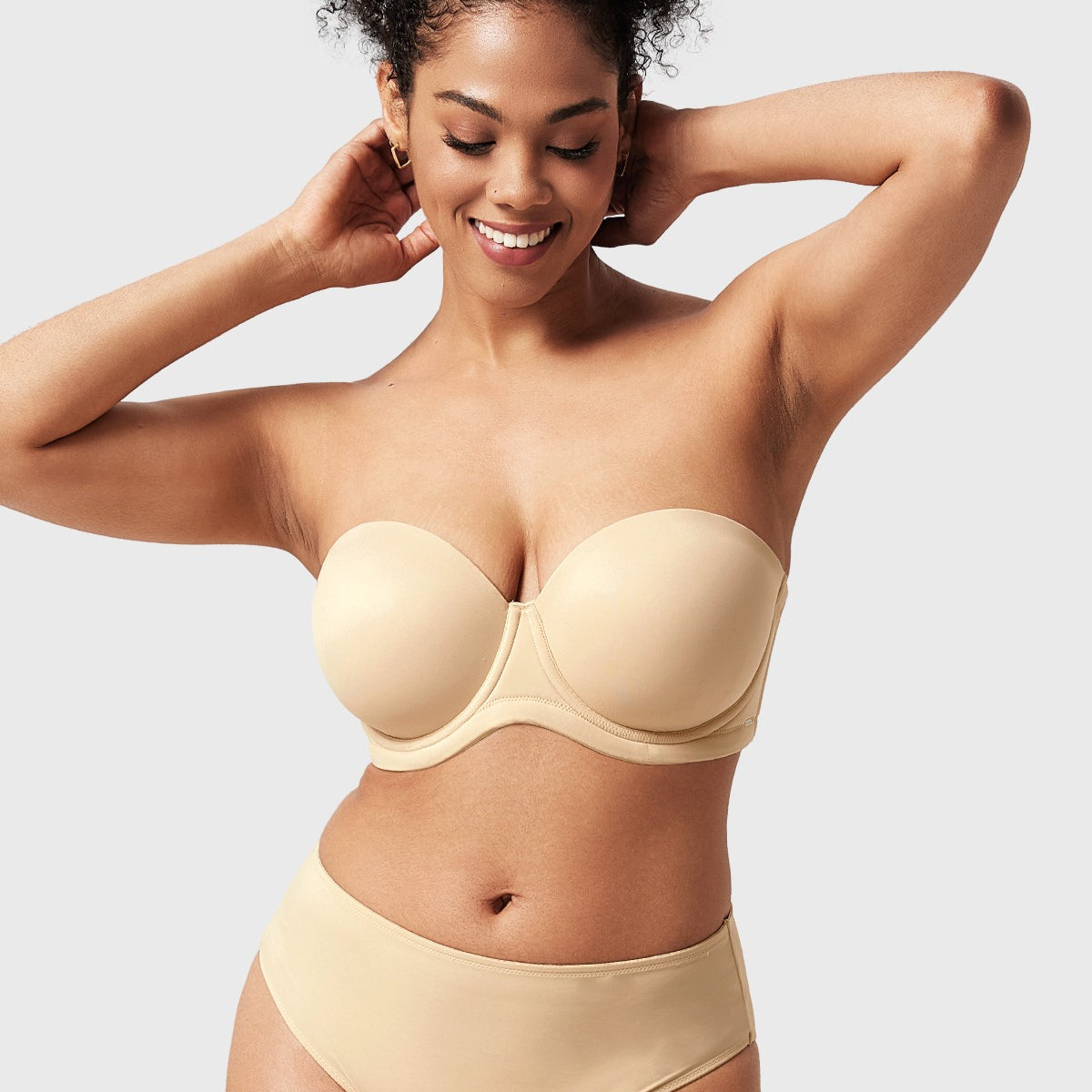 Classic Comfort Multiway Lightly Padded Underwire Strapless Bra - HSIA