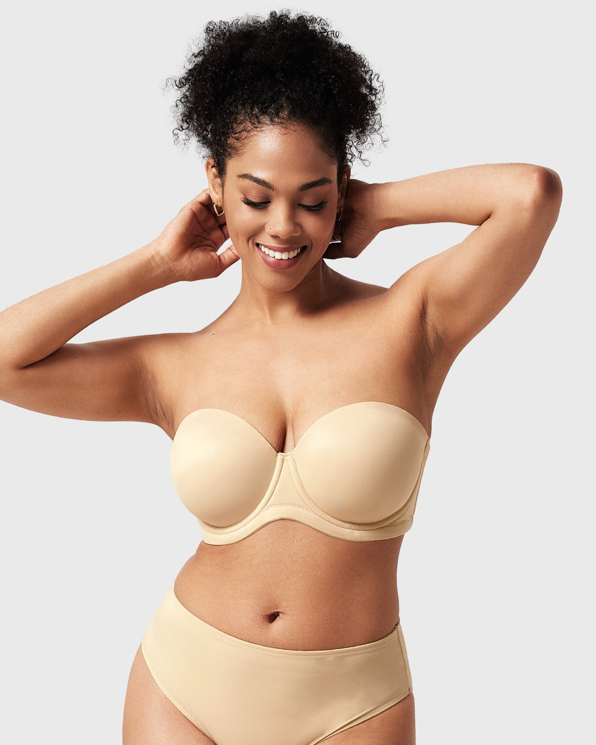 Classic Comfort Multiway Lightly Padded Underwire Strapless Bra - HSIA