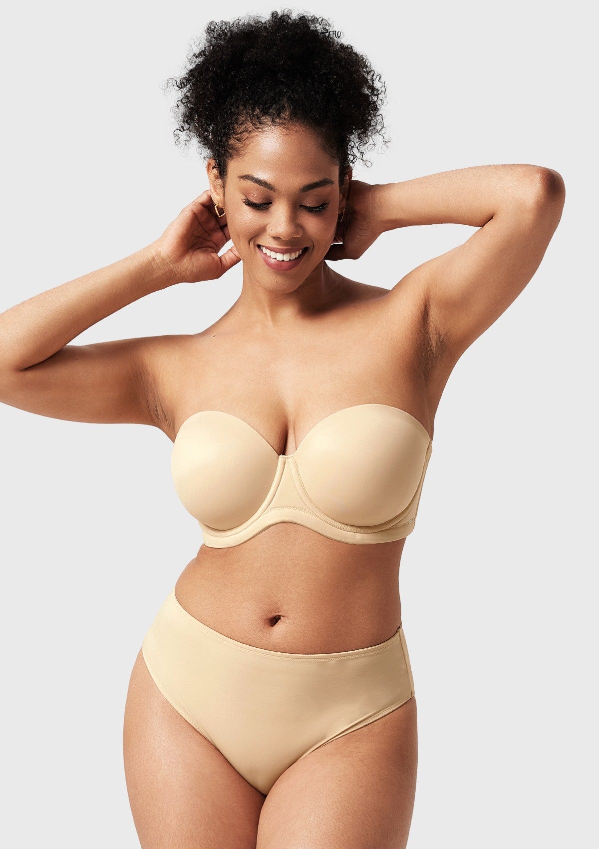 Classic Comfort Multiway Lightly Padded Underwire Strapless Bra - HSIA