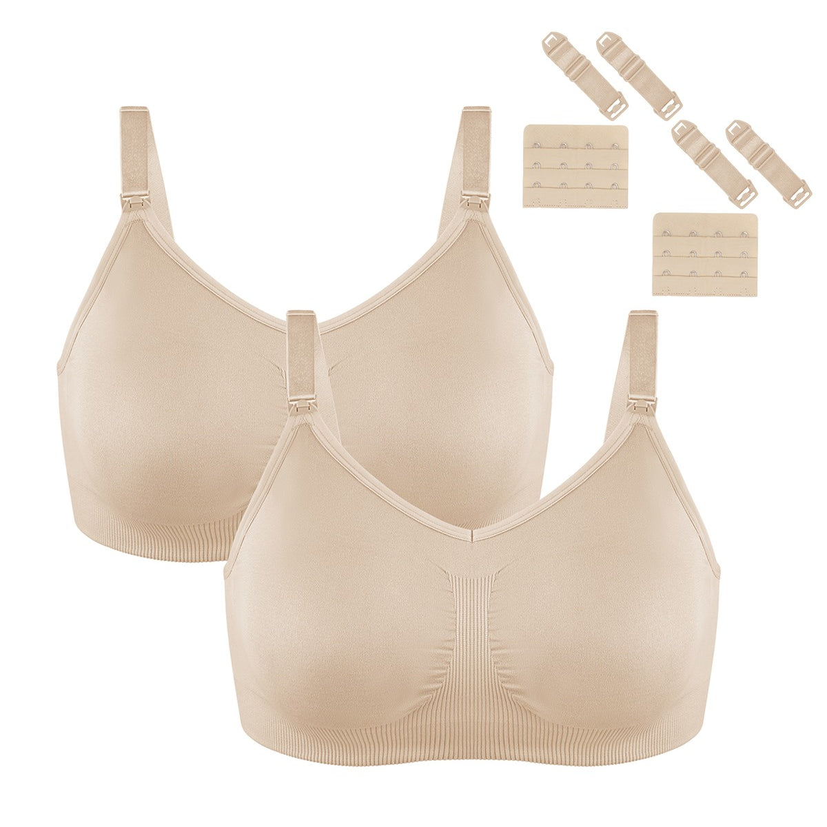 ComfyCare Seamless Full Coverage Wireless Padded Nursing Maternity Bra - HSIA