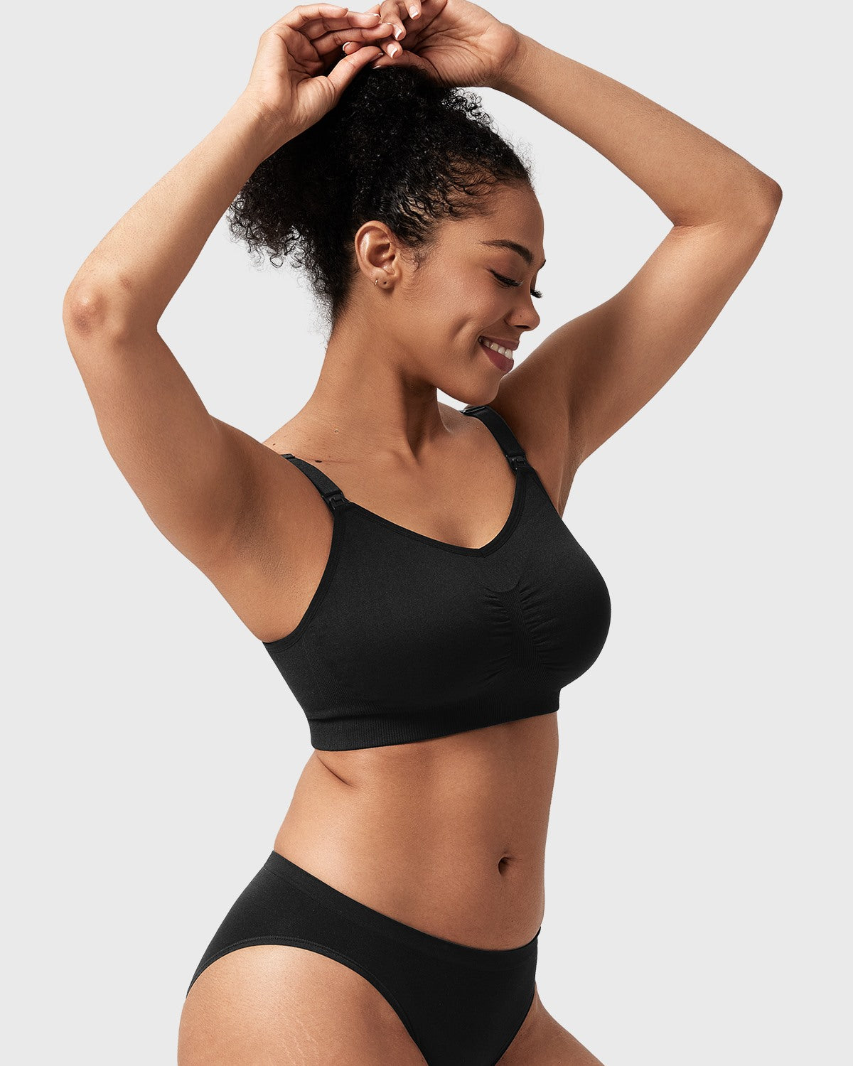 ComfyCare Seamless Full Coverage Wireless Padded Nursing Maternity Bra - HSIA