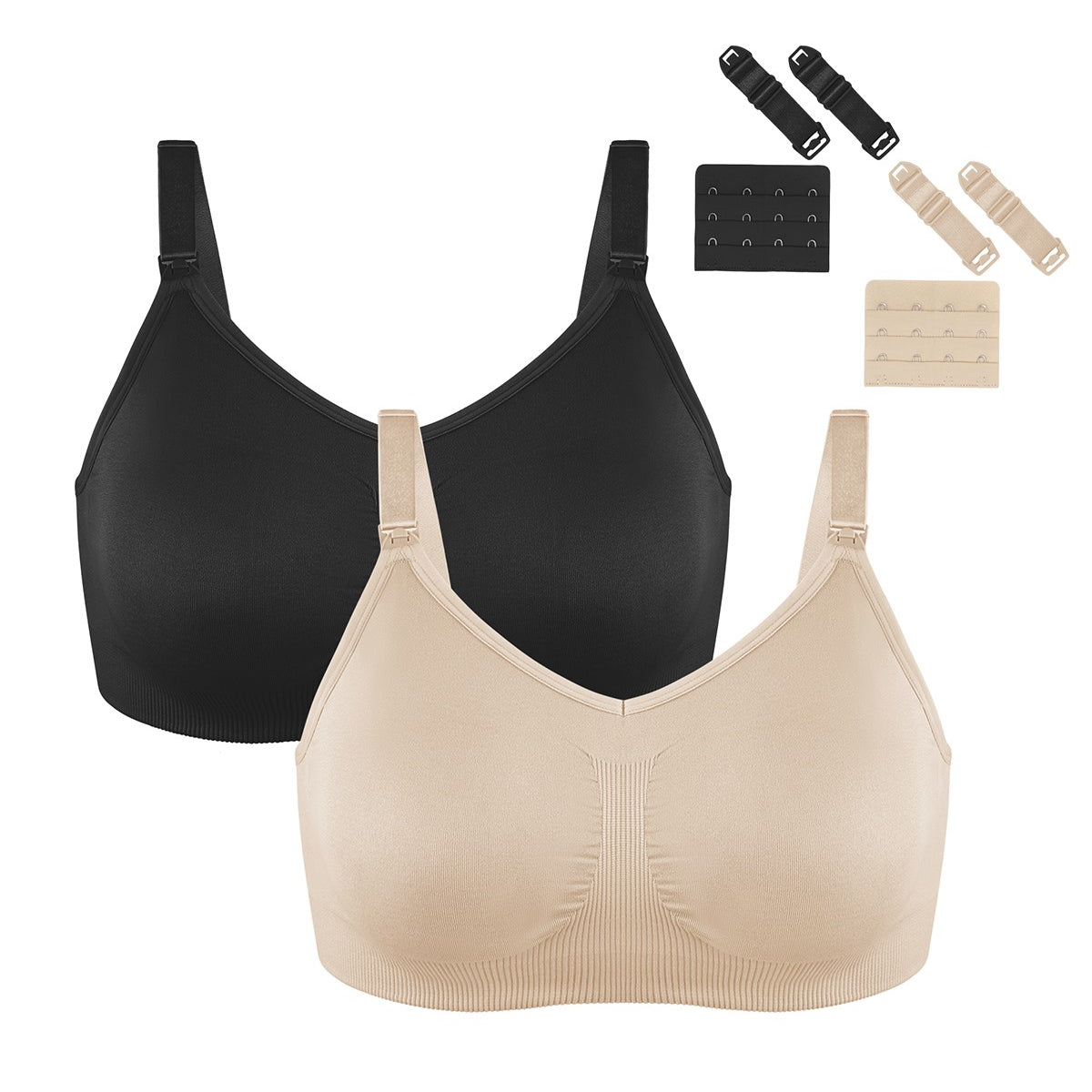 ComfyCare Seamless Full Coverage Wireless Padded Nursing Maternity Bra - HSIA