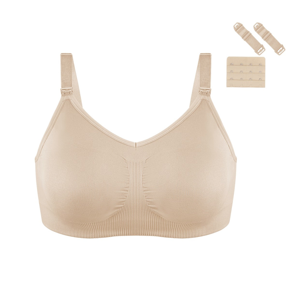 ComfyCare Seamless Full Coverage Wireless Padded Nursing Maternity Bra - HSIA