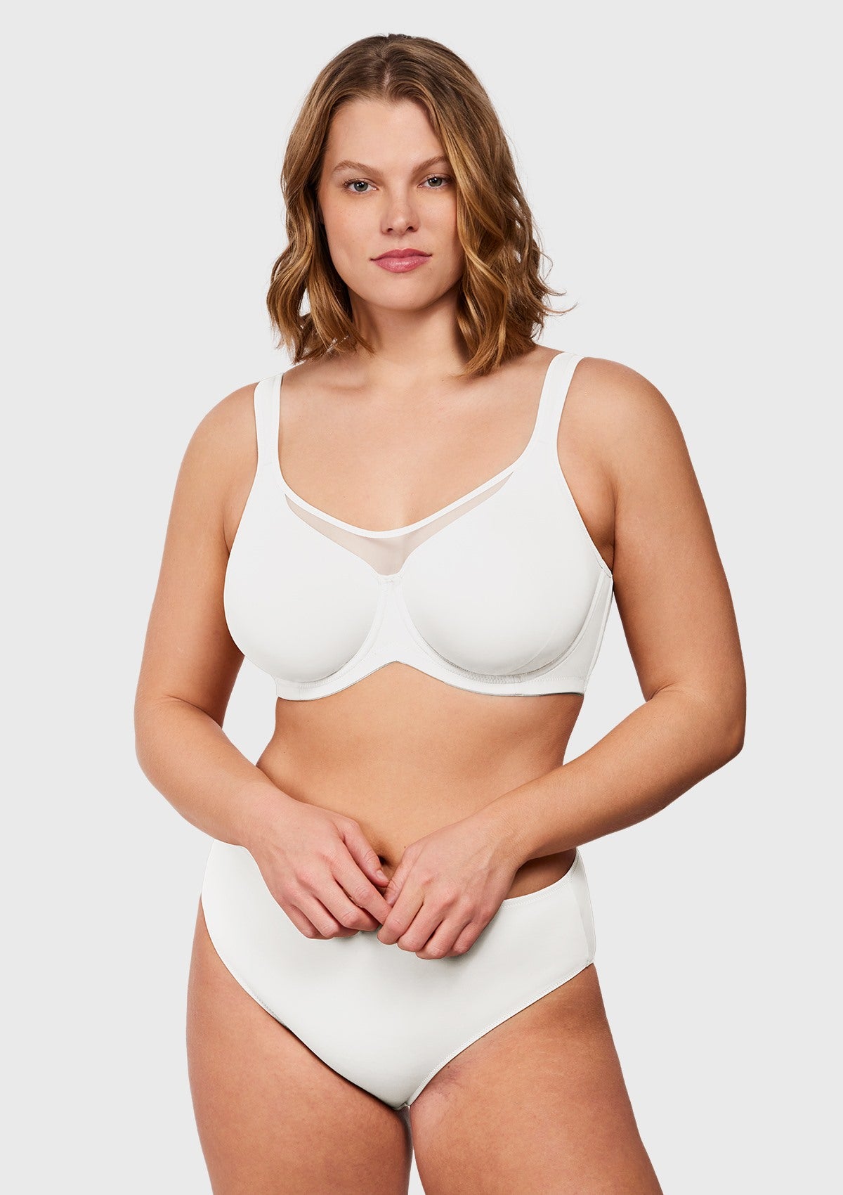 (Cardi B recommends)CoolComfort Smoothing Unlined Underwire Minimizer Bra - HSIA