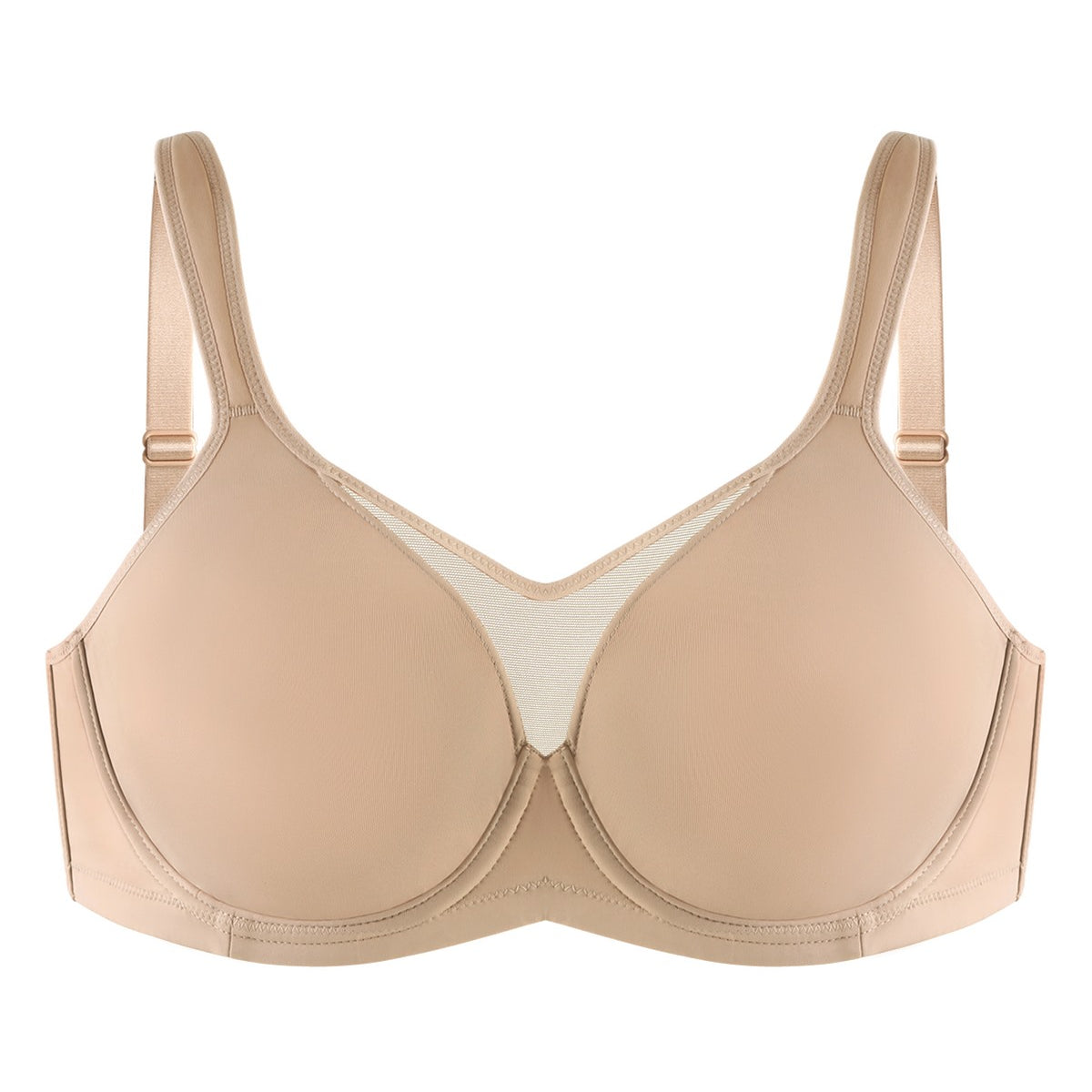 (Cardi B recommends)CoolComfort Smoothing Unlined Minimizer Underwire Bra - HSIA