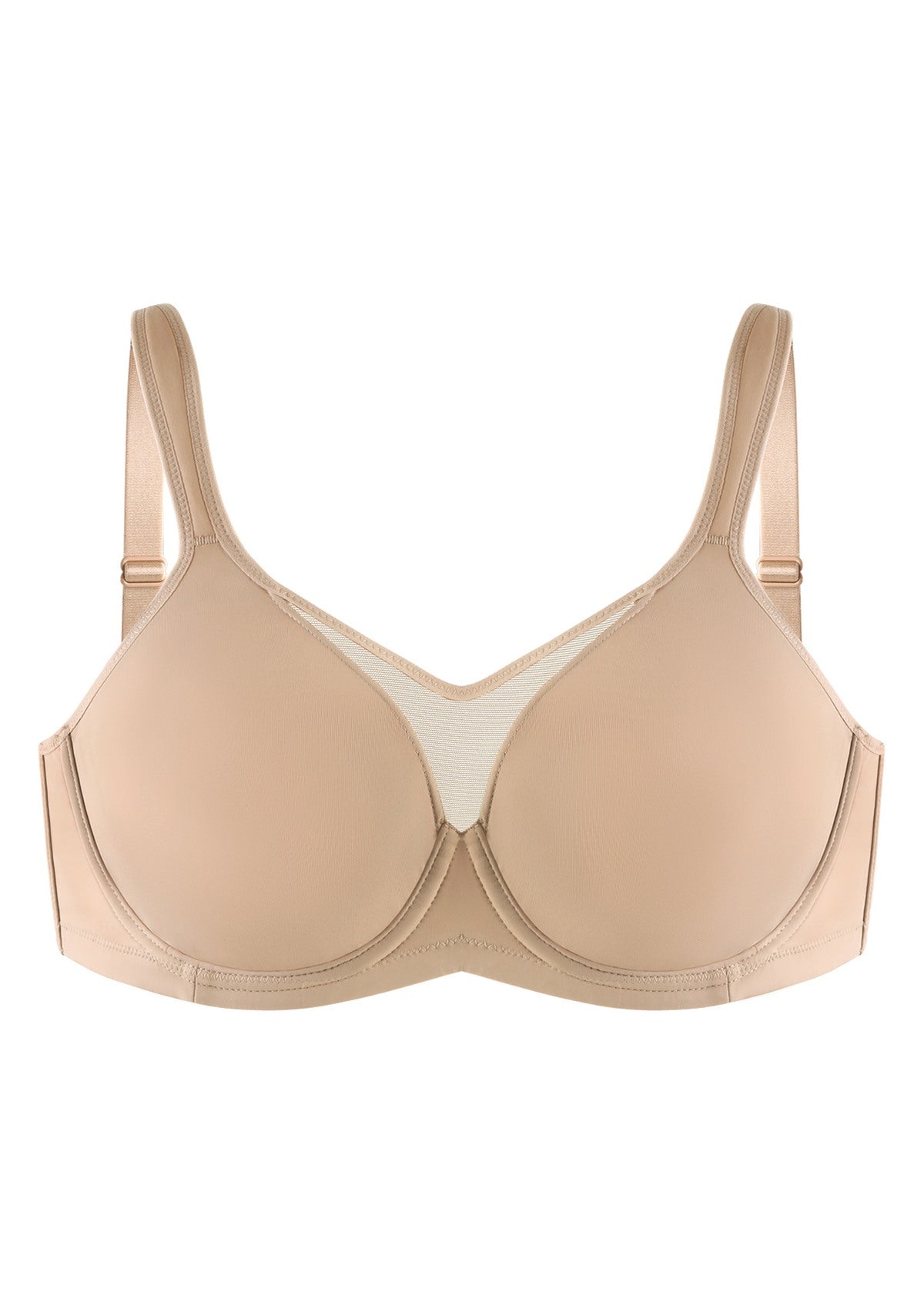 Momship Smoothing Unlined Minimizer Underwire Bra - HSIA