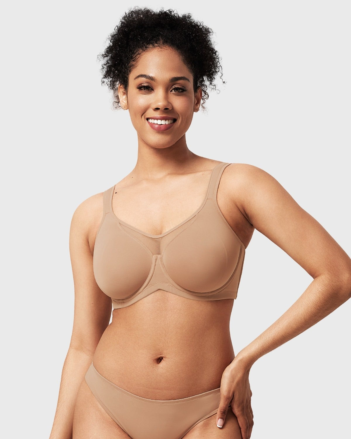 Momship Smoothing Unlined Minimizer Underwire Bra - HSIA