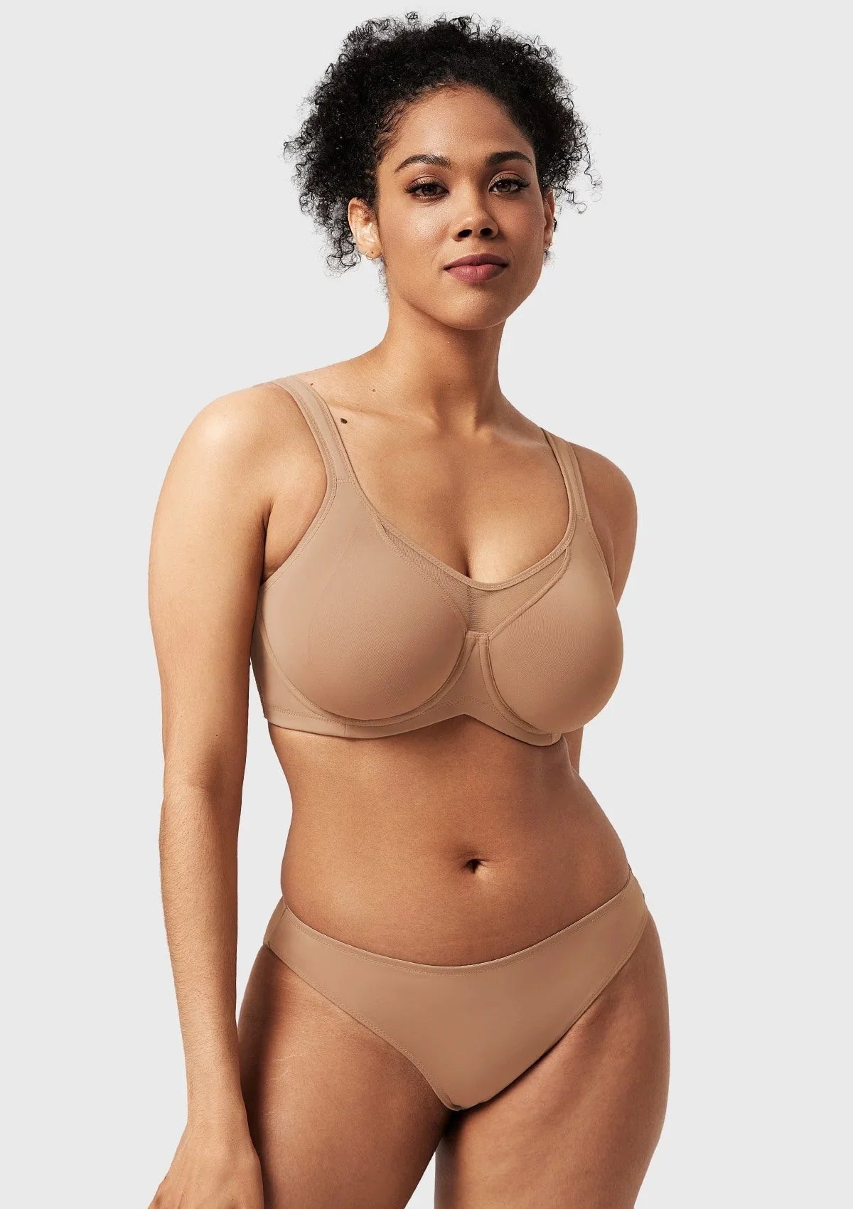 Momship Smoothing Unlined Minimizer Underwire Bra - HSIA