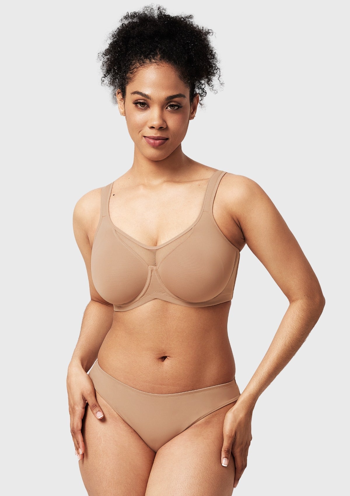 Momship Smoothing Unlined Minimizer Underwire Bra - HSIA