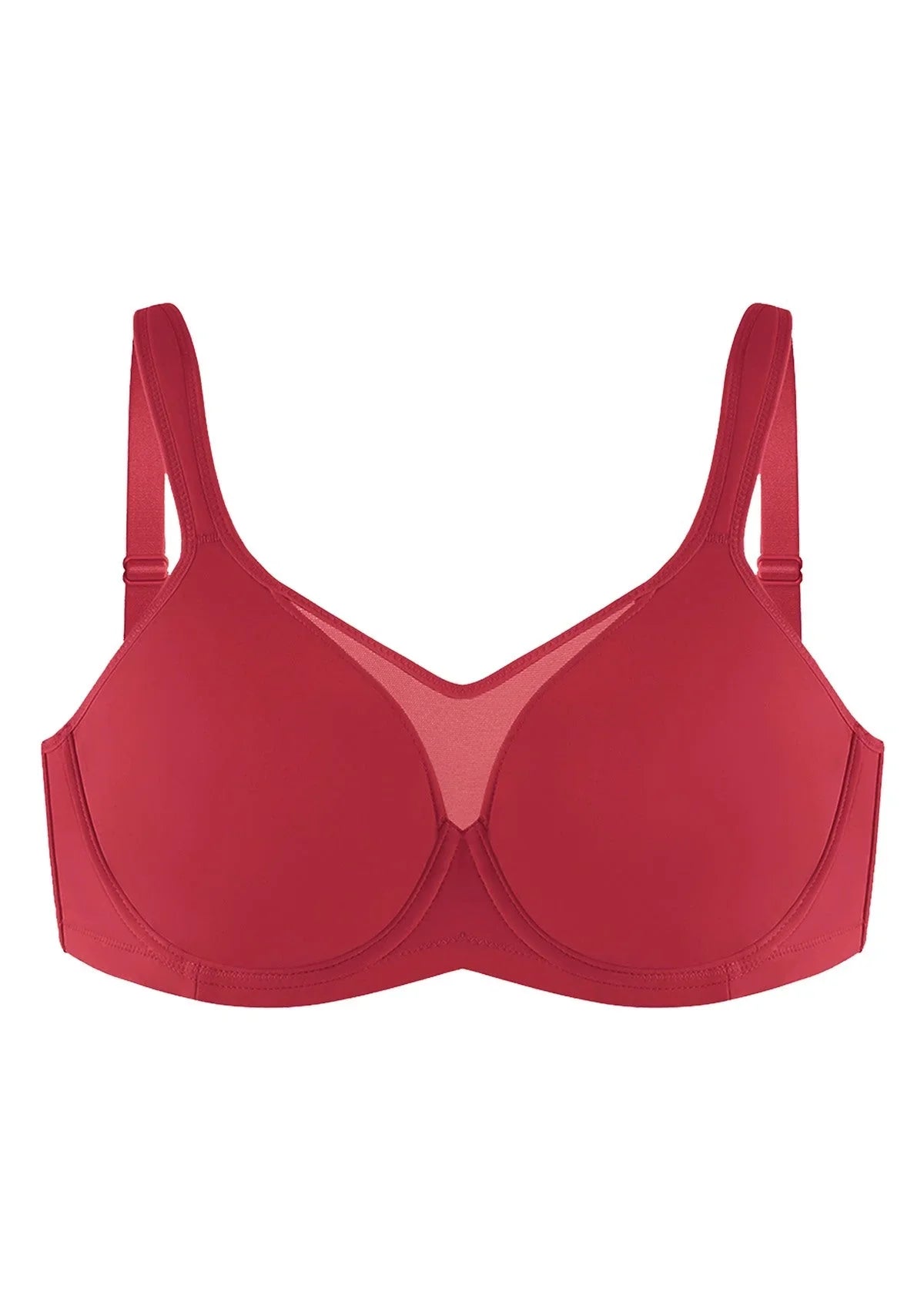 (Cardi B recommends)CoolComfort Smoothing Unlined Minimizer Underwire Bra - HSIA