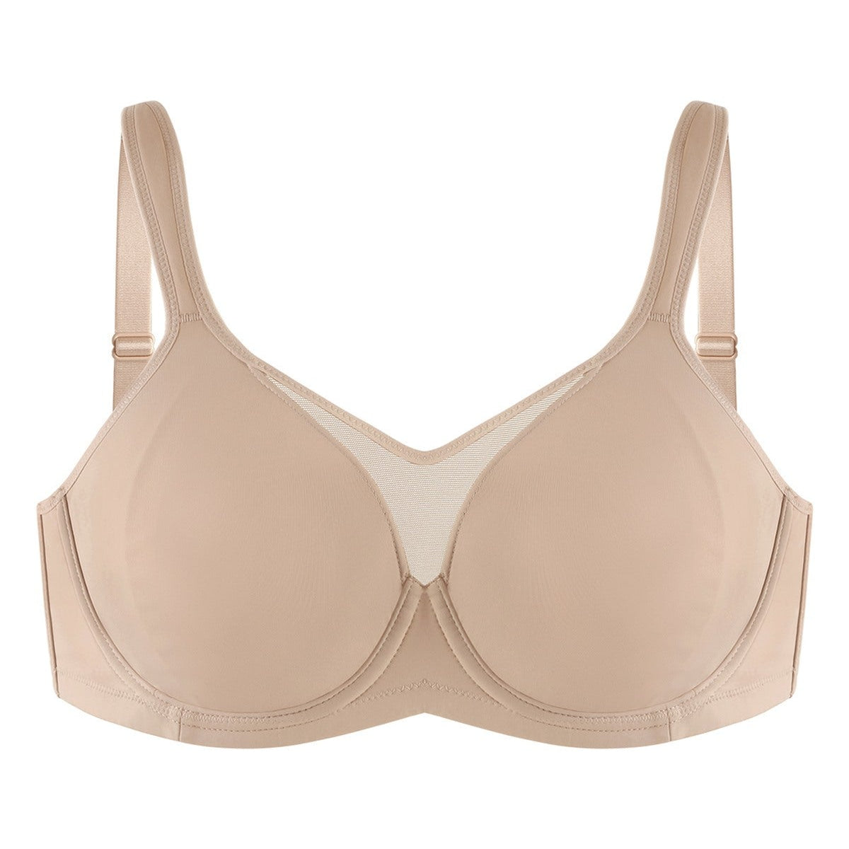 (Cardi B recommends)CoolComfort Smoothing Unlined Minimizer Underwire Bra - HSIA