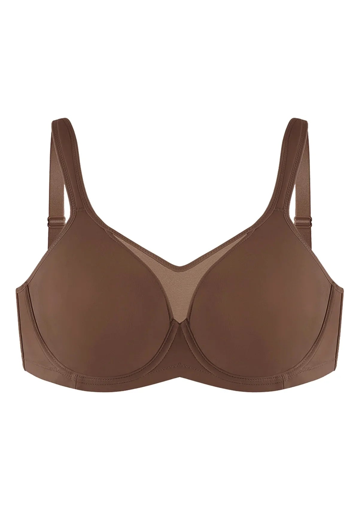 (Cardi B recommends)CoolComfort Smoothing Unlined Underwire Minimizer Bra - HSIA