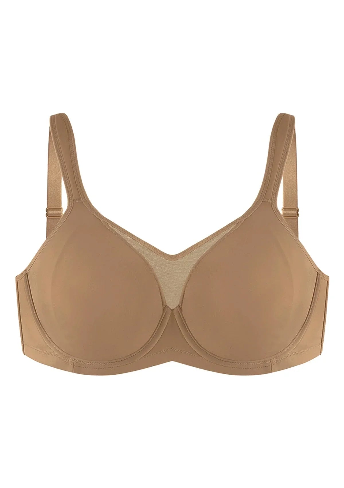 (Cardi B recommends)CoolComfort Smoothing Unlined Minimizer Underwire Bra - HSIA