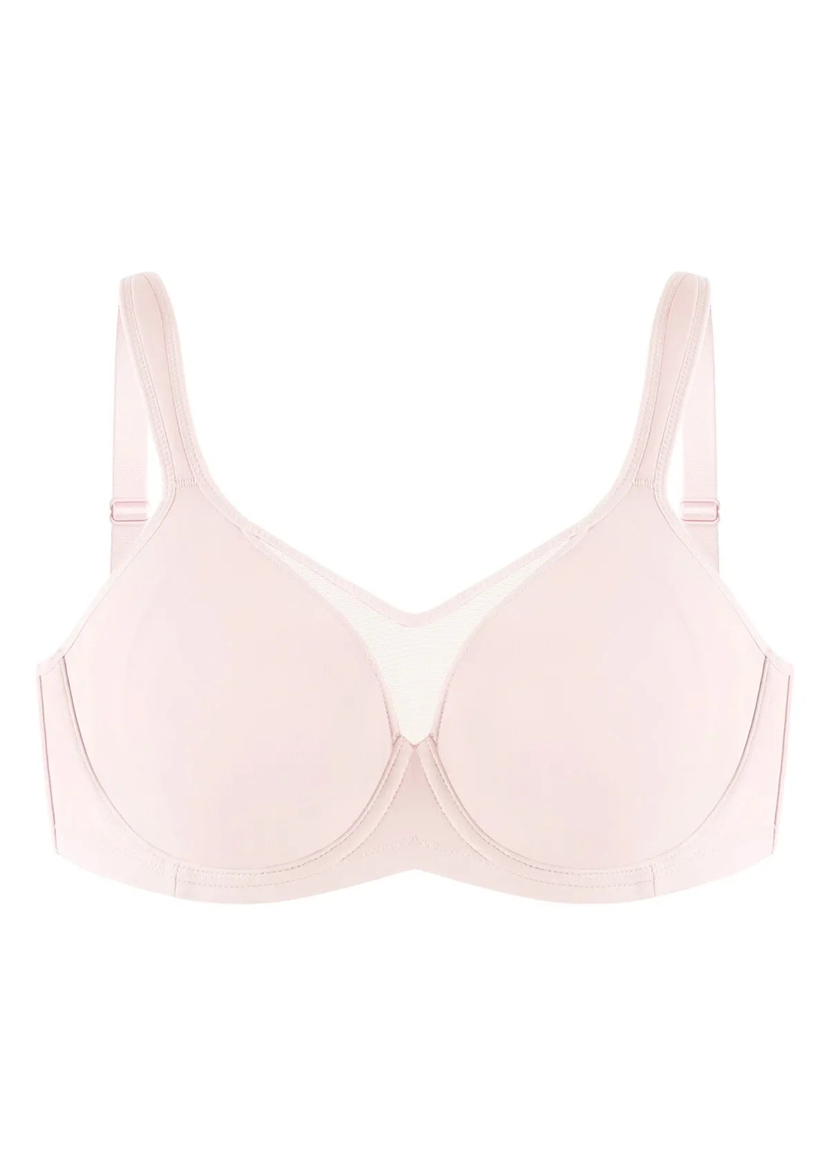 (Cardi B recommends)CoolComfort Smoothing Full Coverage Unlined Underwire Minimizer Bra - HSIA