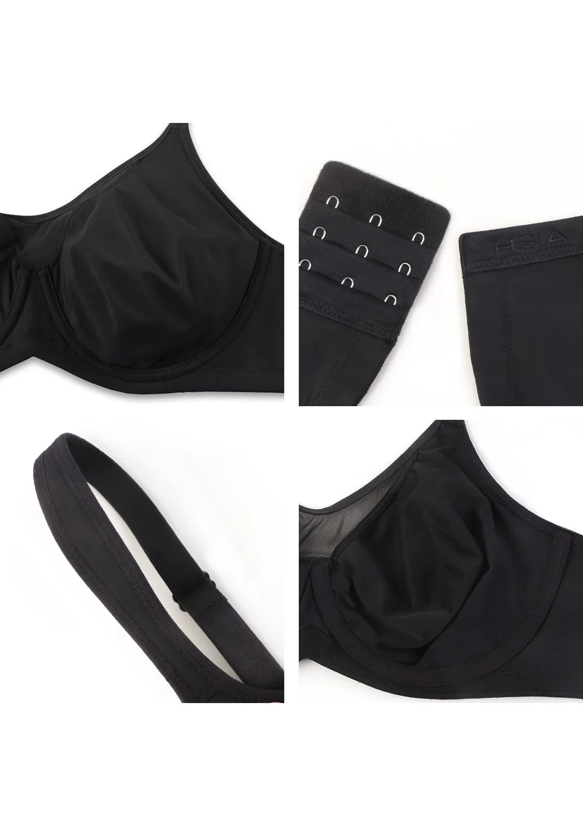 (Cardi B recommends)CoolComfort Smoothing Unlined Minimizer Underwire Bra - HSIA