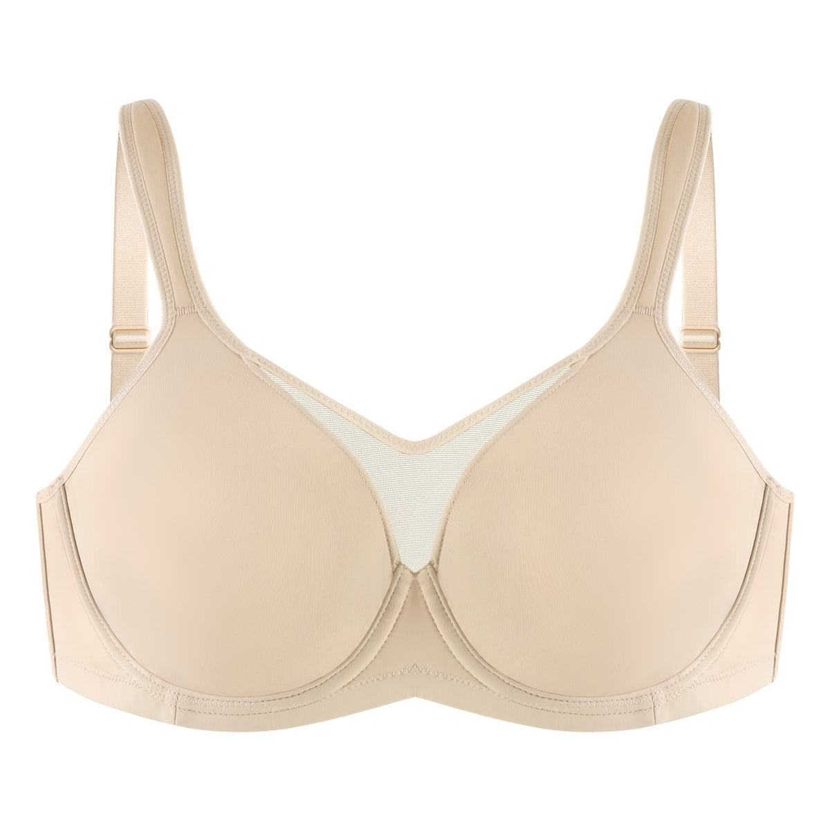 (Cardi B recommends)CoolComfort Smoothing Unlined Minimizer Underwire Bra - HSIA