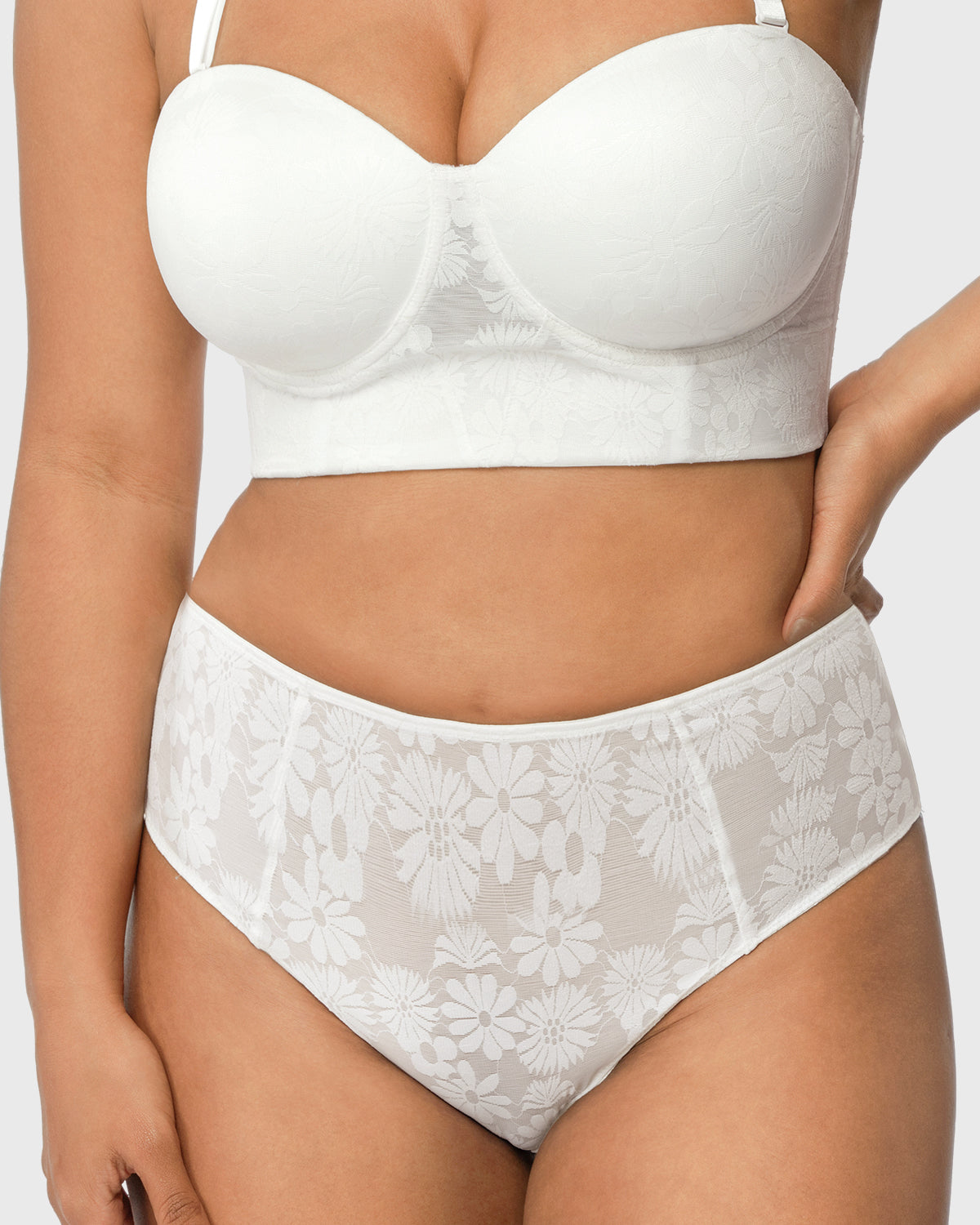 Daisy High-Rise Soft Comfort Lace Brief Underwear - HSIA