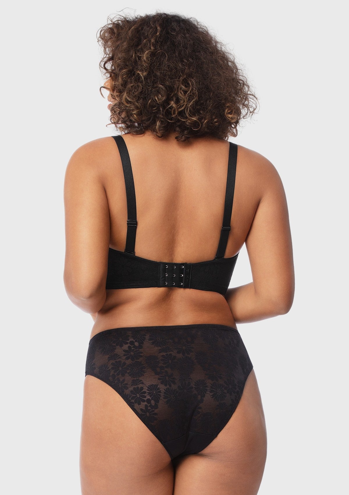 Daisy Lace Non-padded Strapless Minimizer Underwire Bra - HSIA