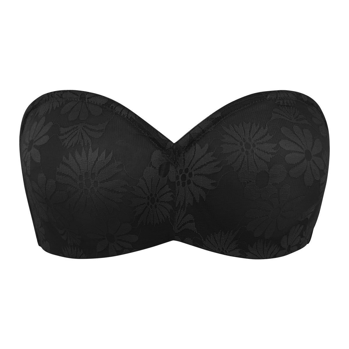 Daisy Lace Non-padded Strapless Minimizer Underwire Bra - HSIA