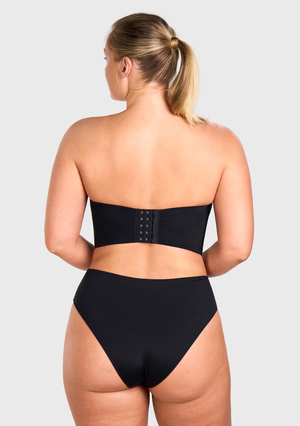 Daisy Smooth Lace Lightly Padded Longline Underwire Strapless Balconette Bra - HSIA