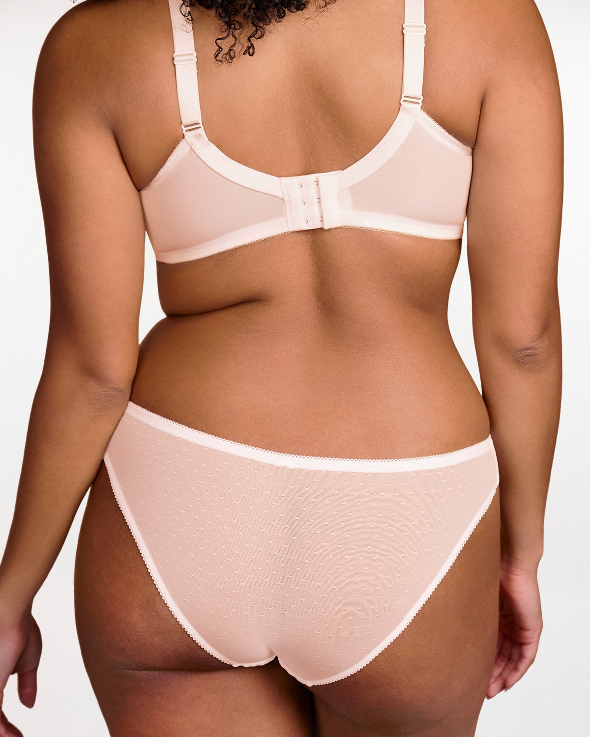 Enchante Dusty Peach Lace Bikini Underwear - HSIA