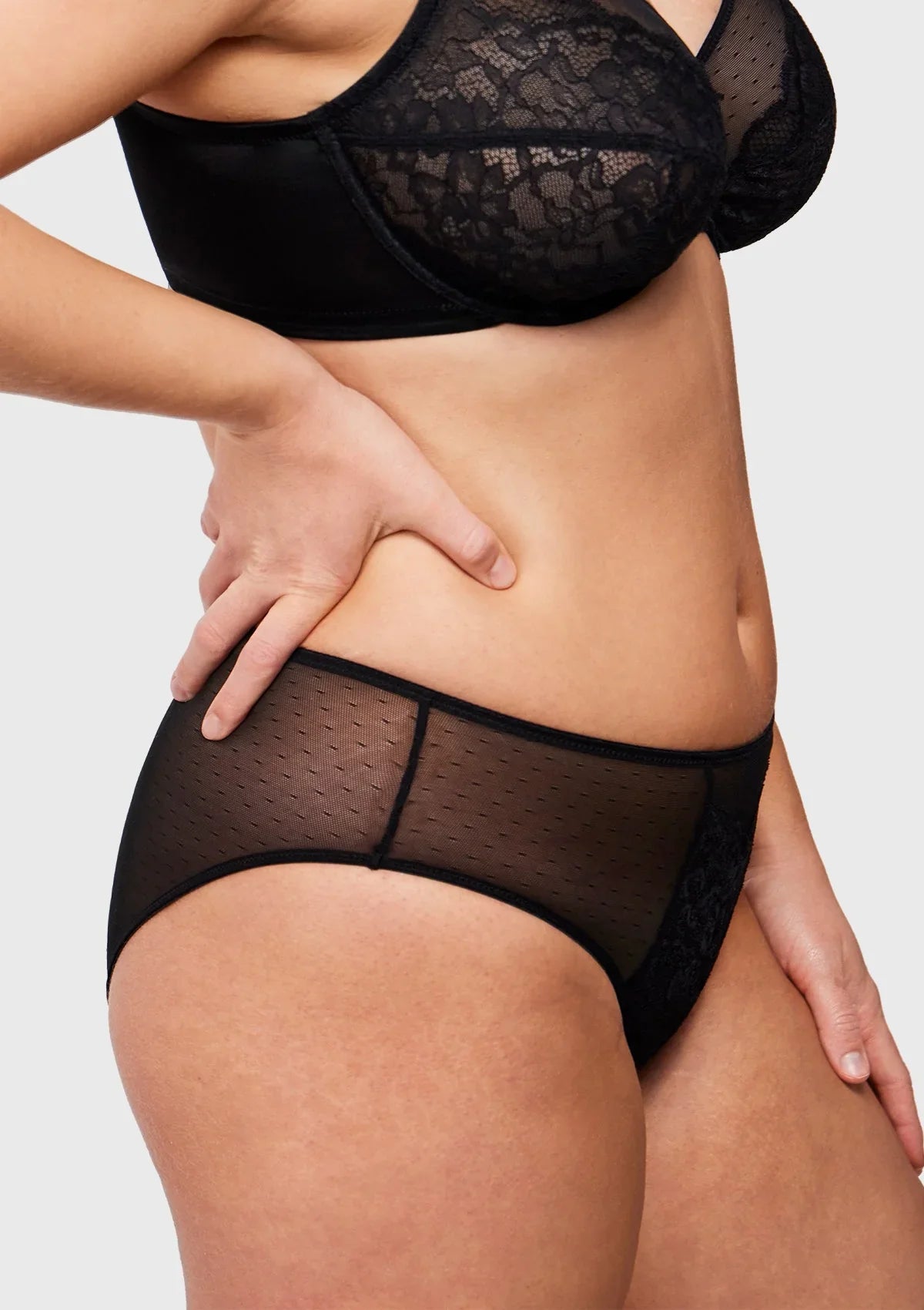 Enchante High-Rise Lace Brief Underwear - HSIA