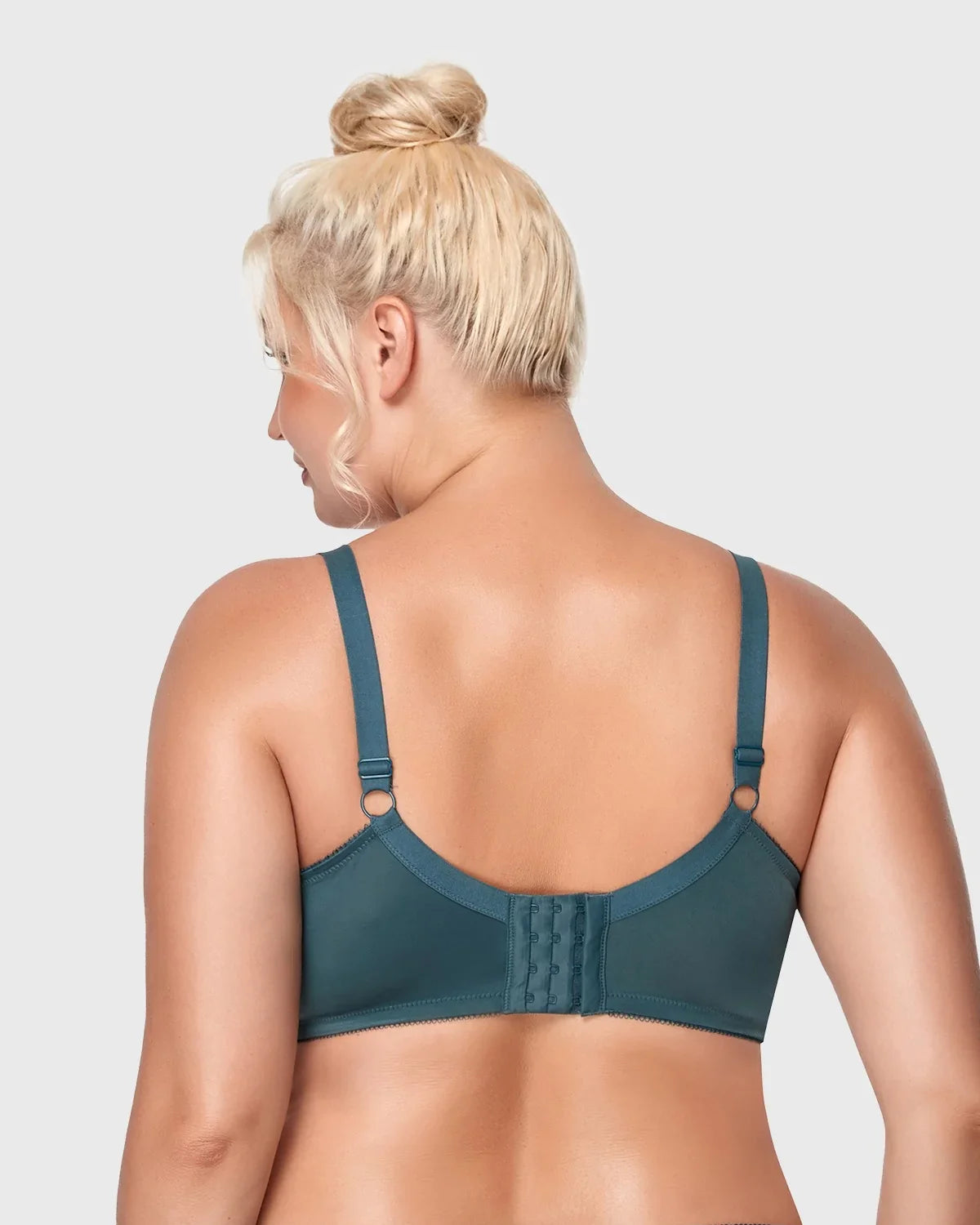 (Cardi B recommends)HSIA Enchante Lace Soft Mesh Blue Unlined Underwire Bra - HSIA
