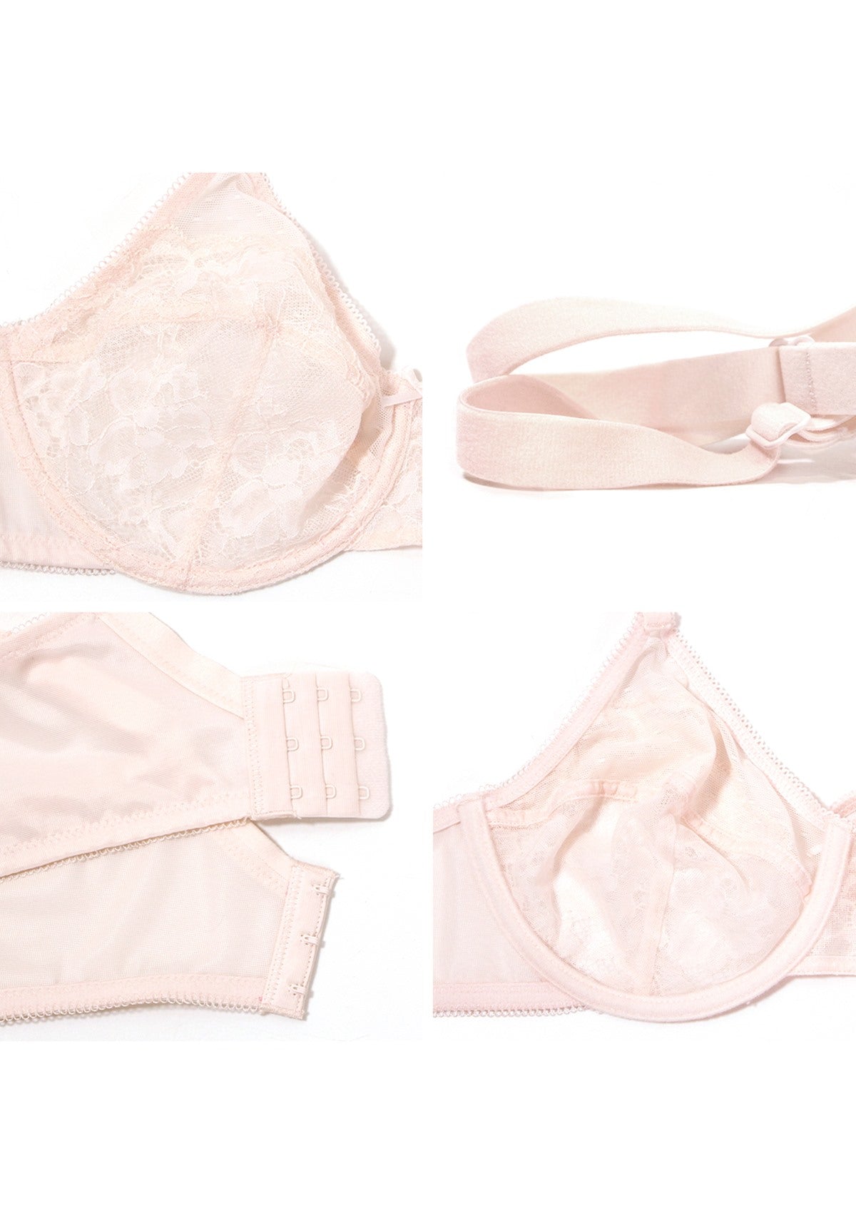 (Cardi B recommends)Enchante Lace Unlined Underwire Bra - HSIA