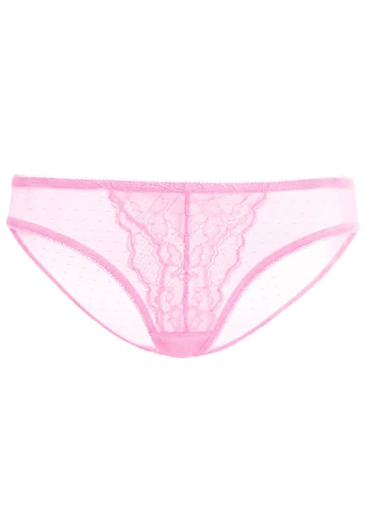 Enchante Pink Lace Bikini Underwear - HSIA