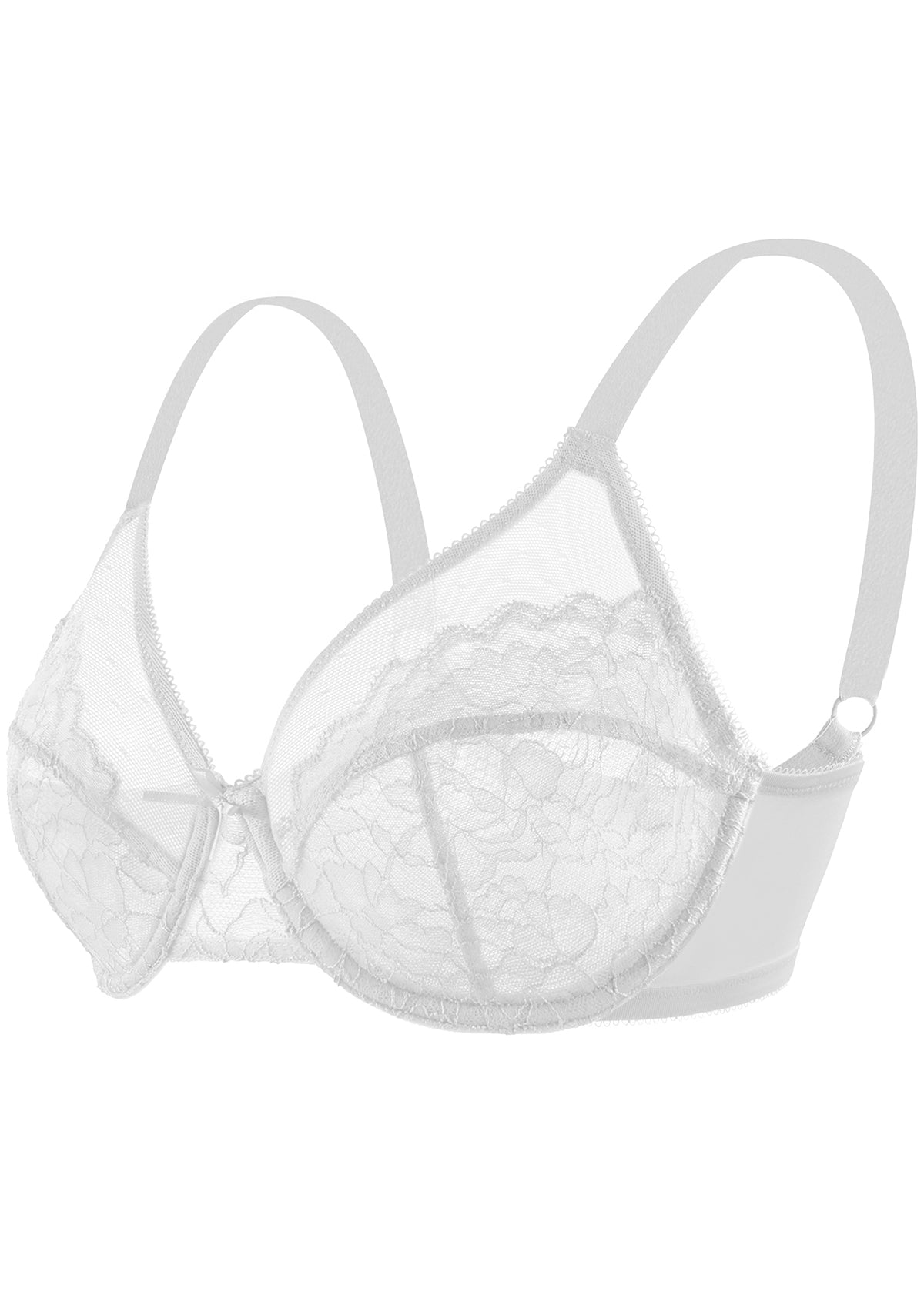 (Cardi B recommends)Enchante Lace Unlined Full Coverage Underwire Bra - HSIA