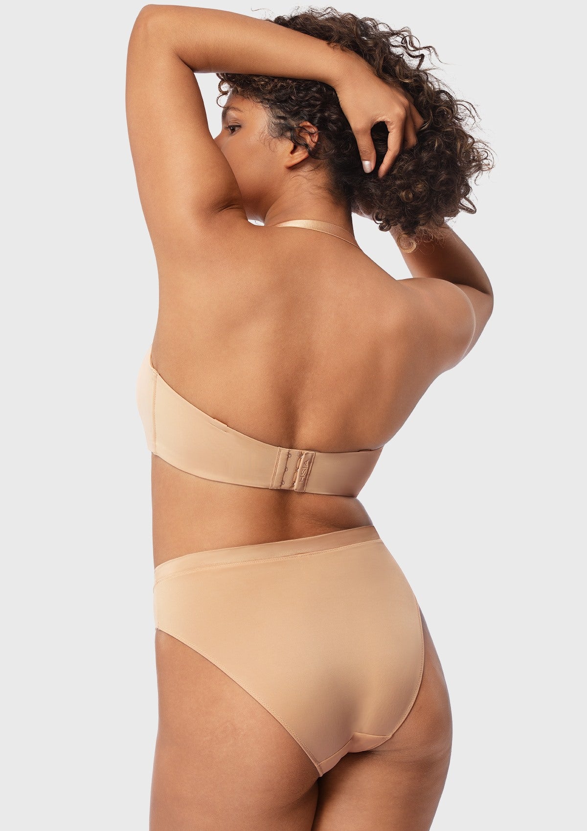 Fiery Unlined Seamless Comfort Underwire Plus Size Bandeau Strapless Bra - HSIA