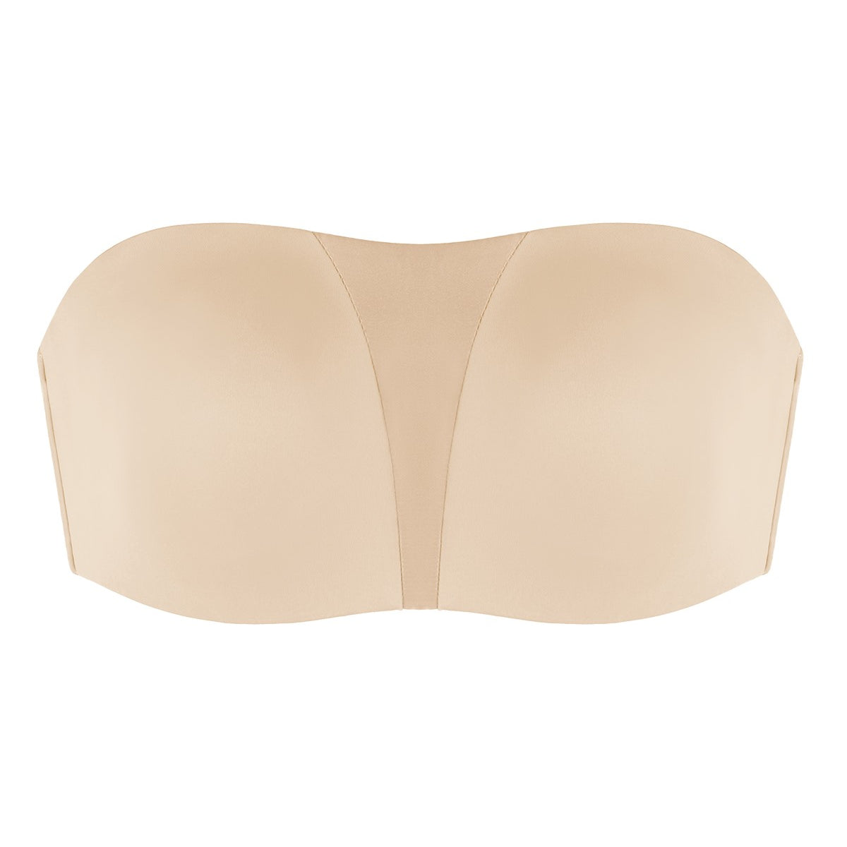 Fiery Unlined Seamless Comfort Underwire Plus Size Bandeau Strapless Bra - HSIA