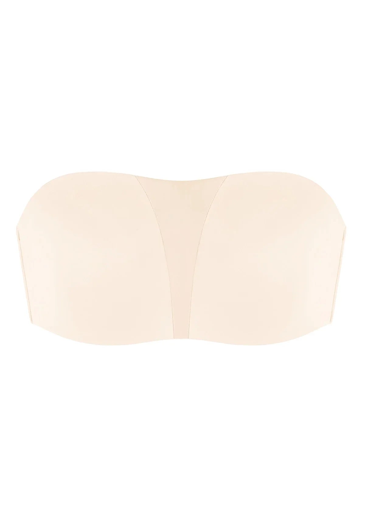 Fiery Unlined Seamless Comfort Underwire Plus Size Bandeau Strapless Bra - HSIA