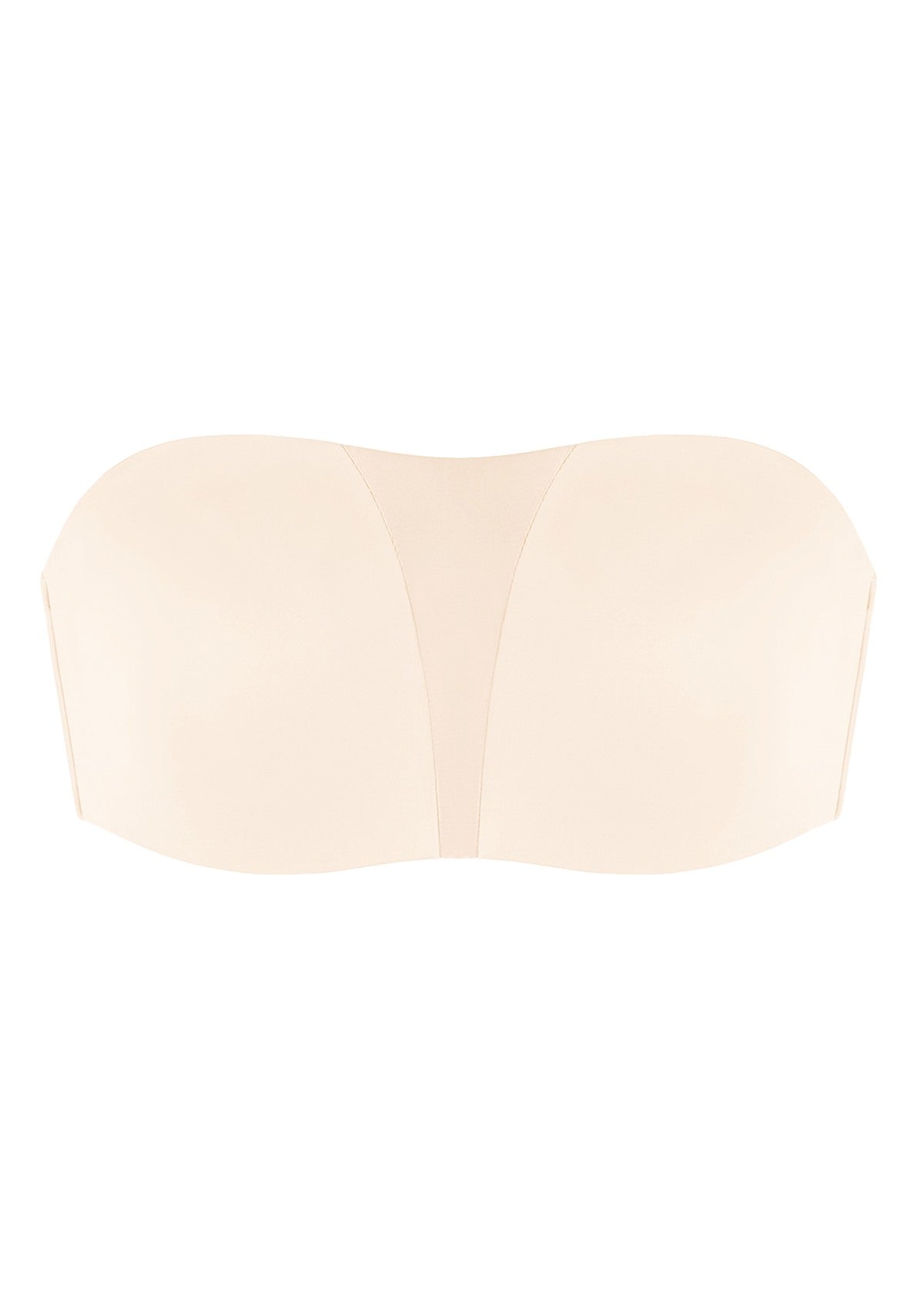 Fiery Unlined Seamless Comfort Underwire Plus Size Bandeau Strapless Bra - HSIA